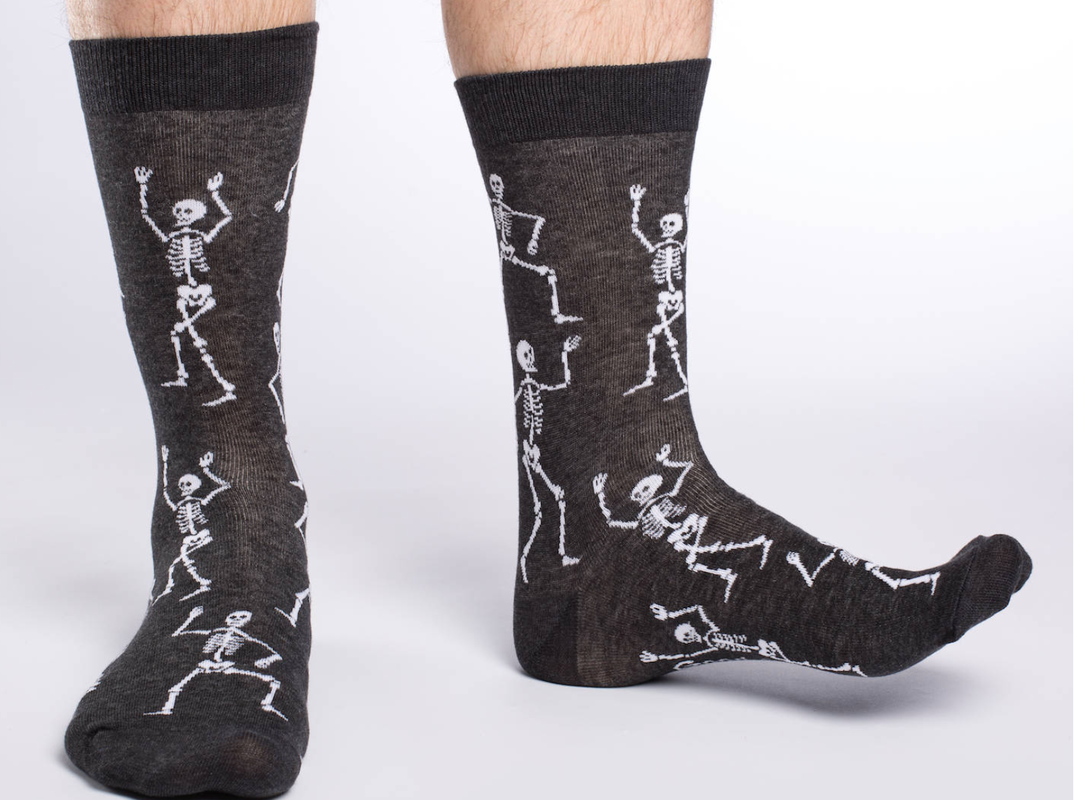 Sock - Extra Large Crew: Skeleton Halloween