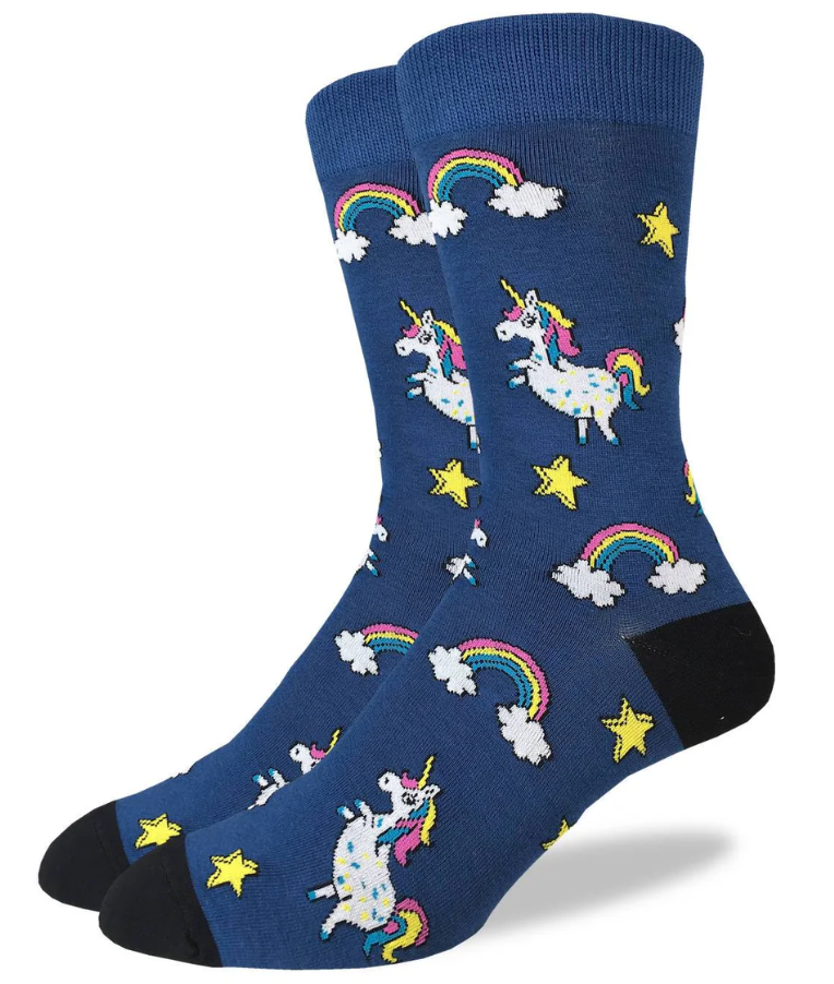 Sock - Extra Large Crew: Unicorns