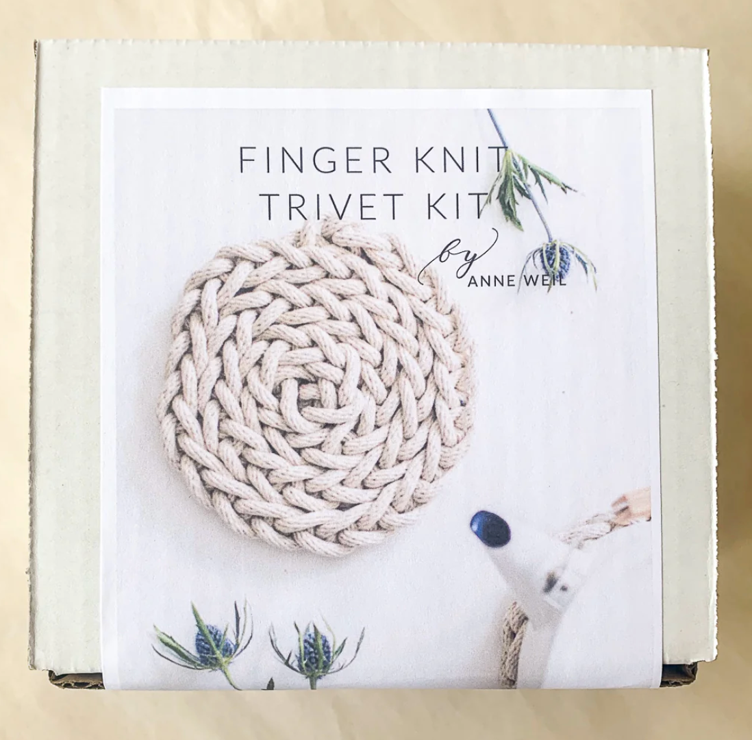 DIY - Finger Knit Trivet Kit