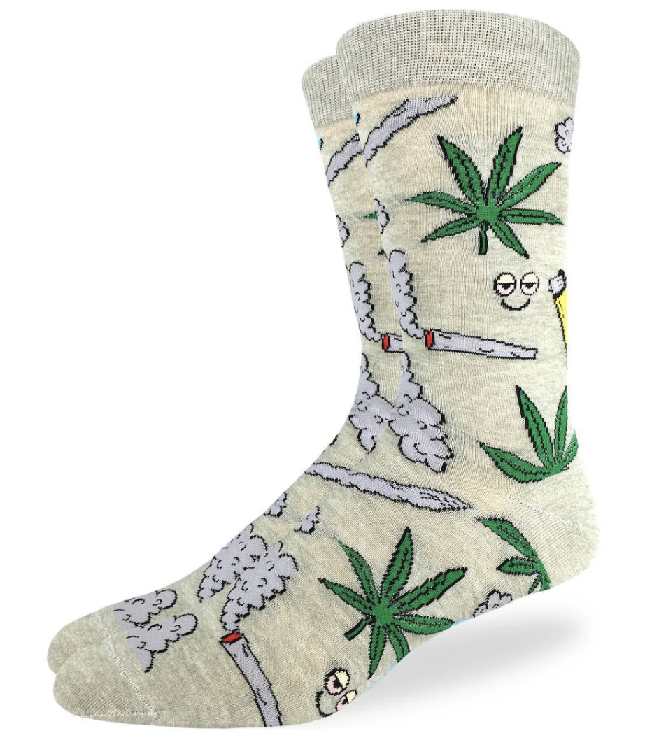 Sock - Extra Large Crew: Stoned Marijuana