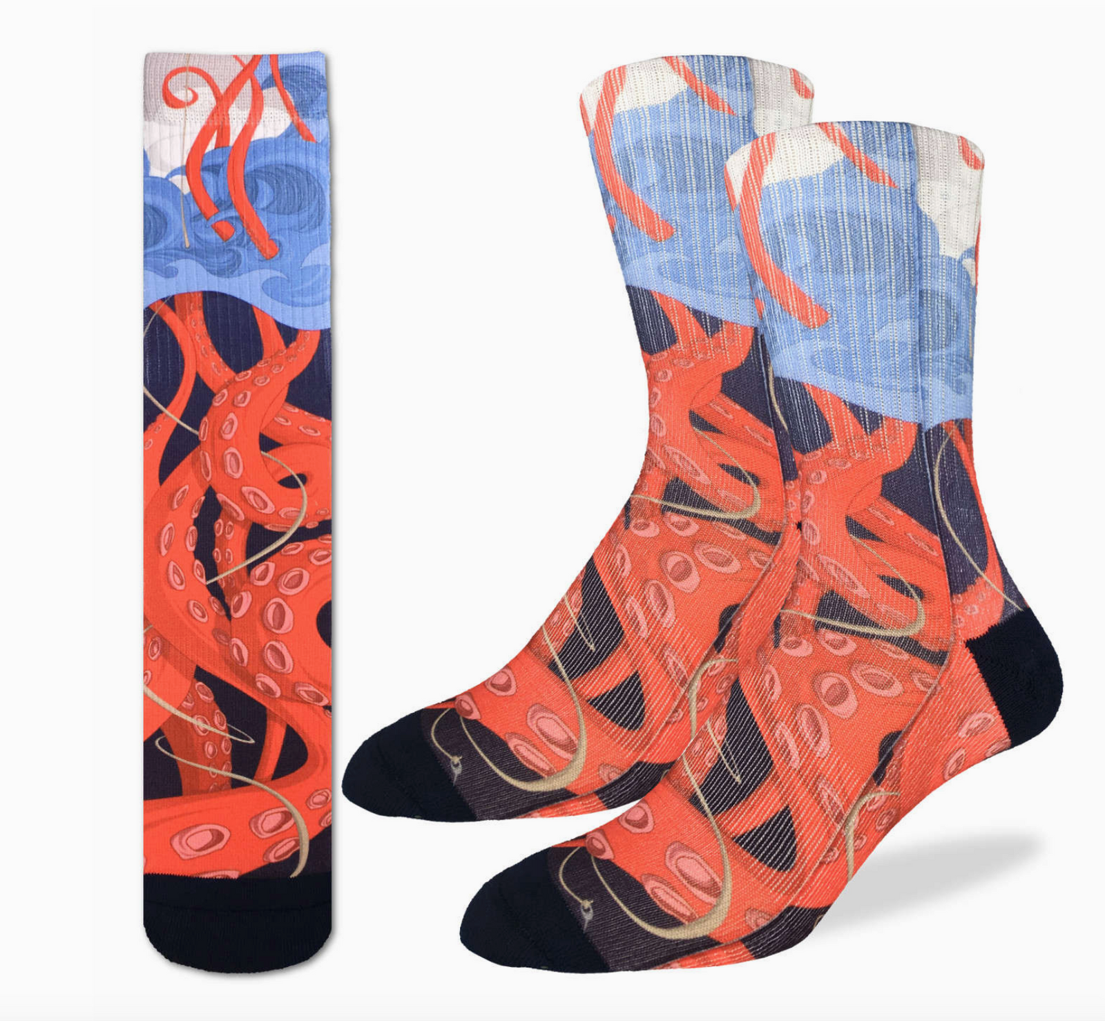 Sock - Large Crew: Kraken