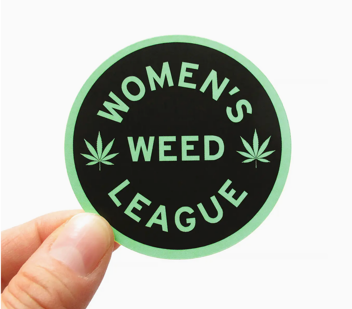 Sticker: Women&#39;s Weed League (Mint)