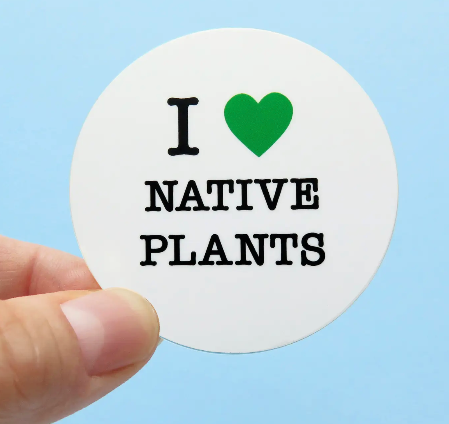 Sticker: I Heart Native Plants