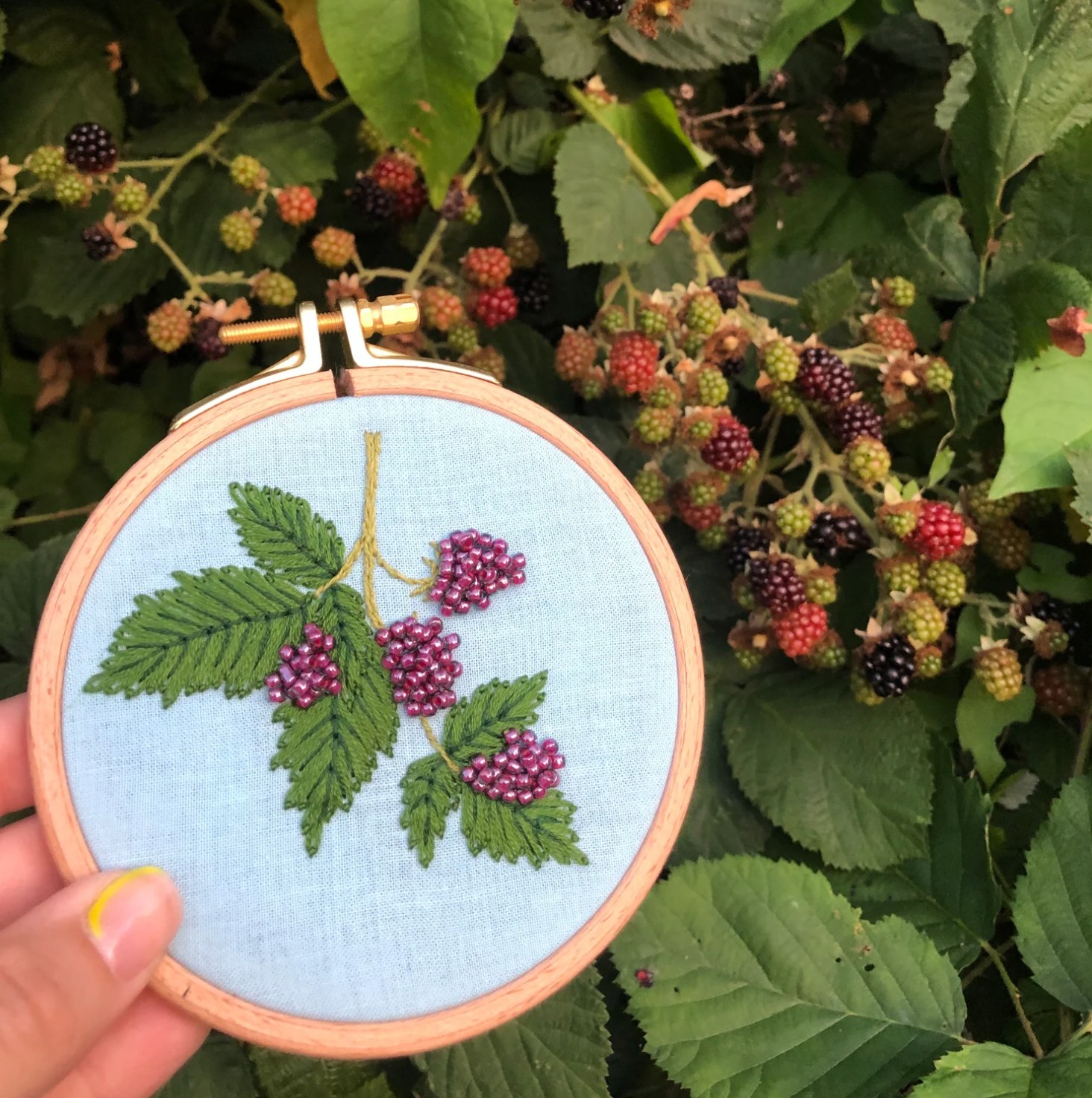 Embroidery Kit - Beaded Berries