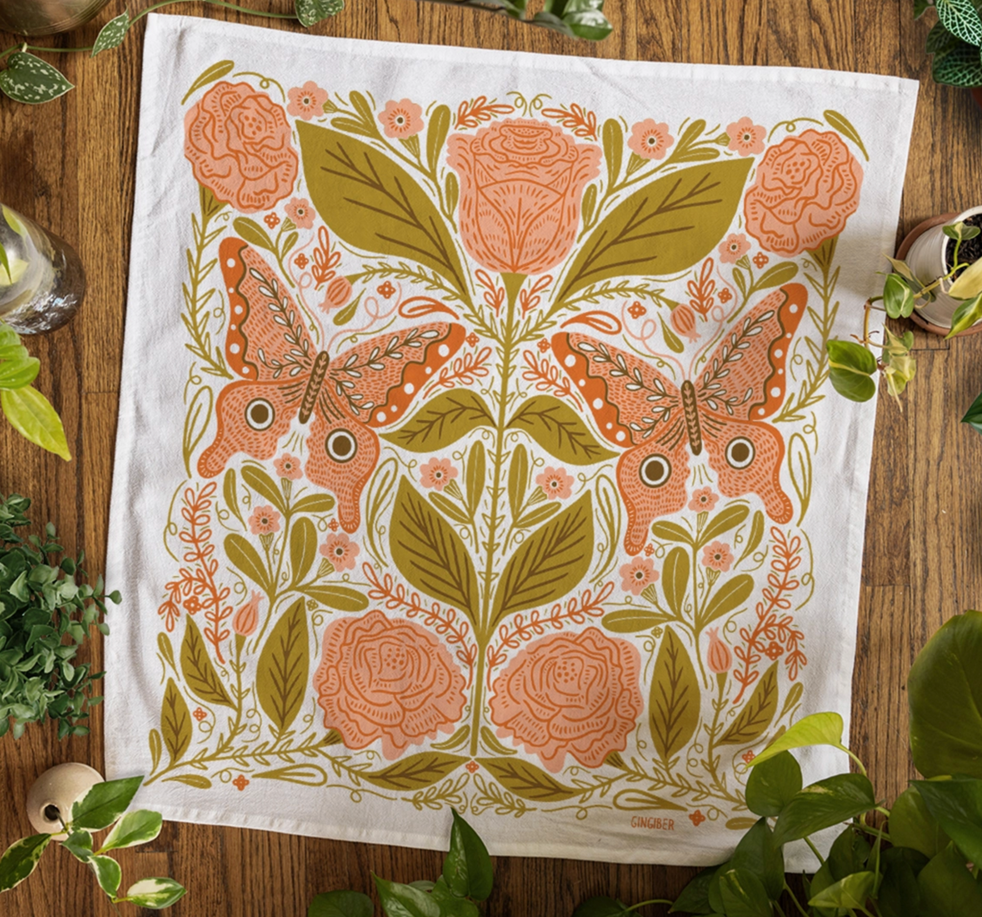 Kitchen Towel - Vintage Butterfly