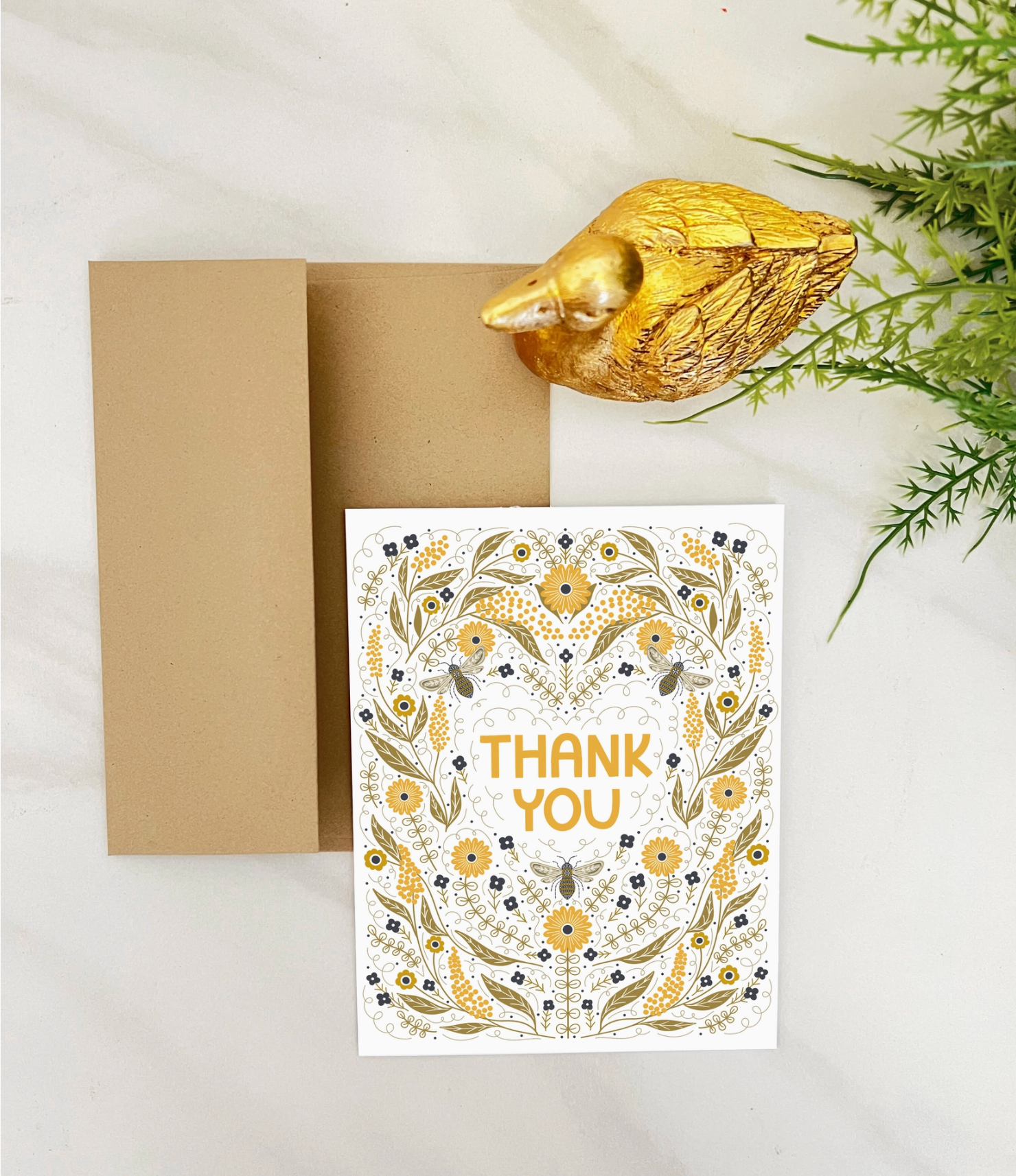 Card - Thank You Bee Garden