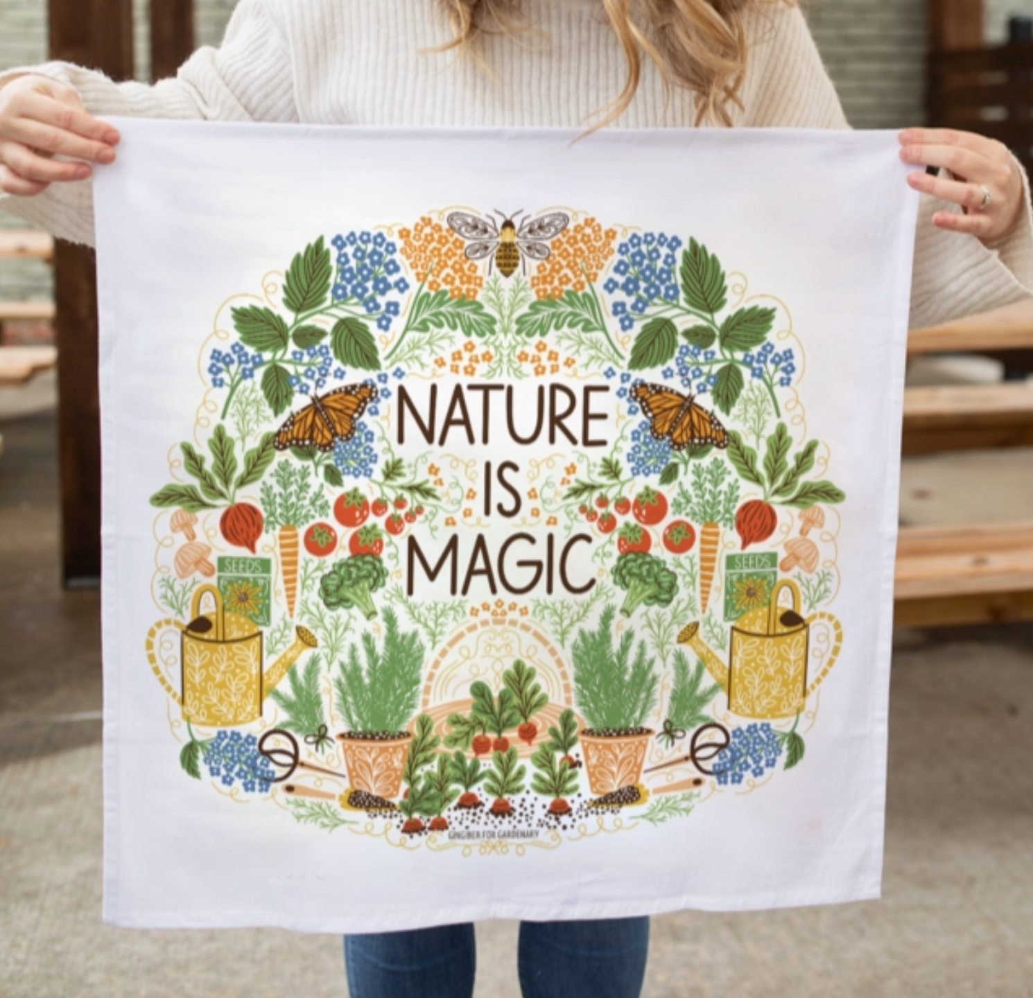 Kitchen Towel - Nature is Magic - Limited Offer Gingiber for Gardenary