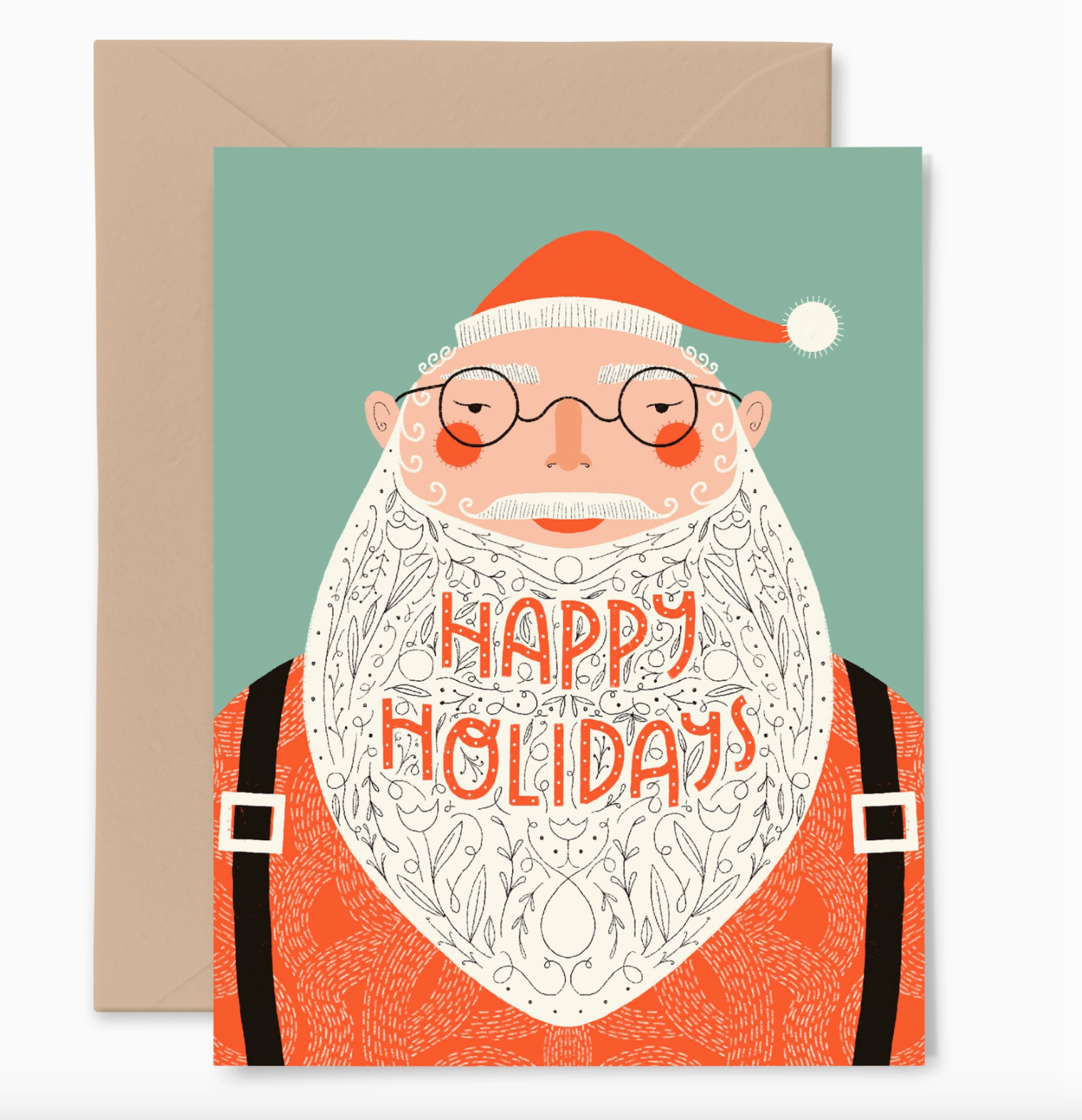 Card - Santa - Holiday Christmas