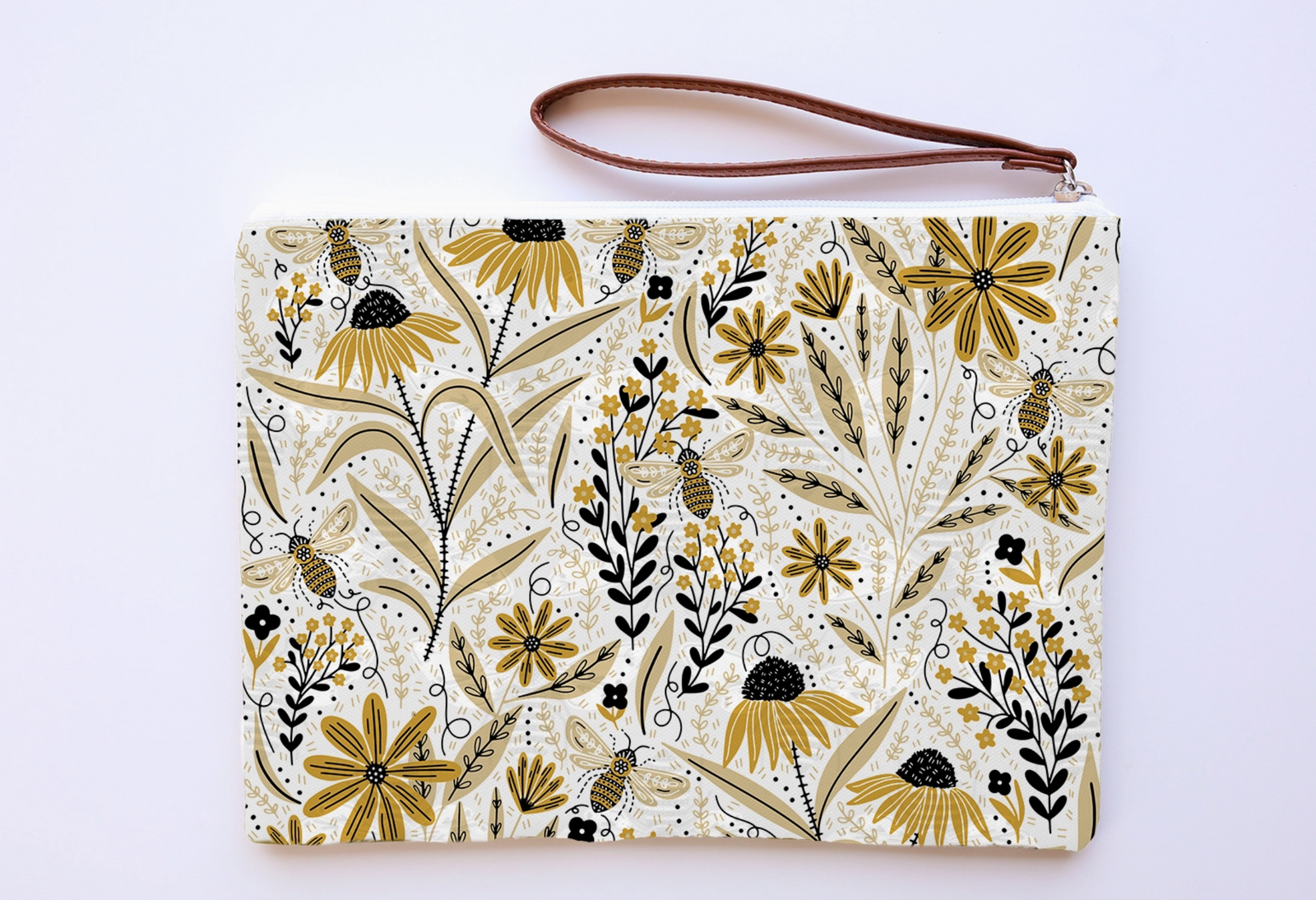 Zipper Pouch - Bee Garden