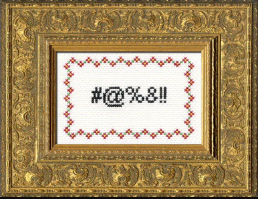 Cross Stitch Kit: Curses