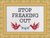 Cross Stitch Kit: Stop Freaking Out