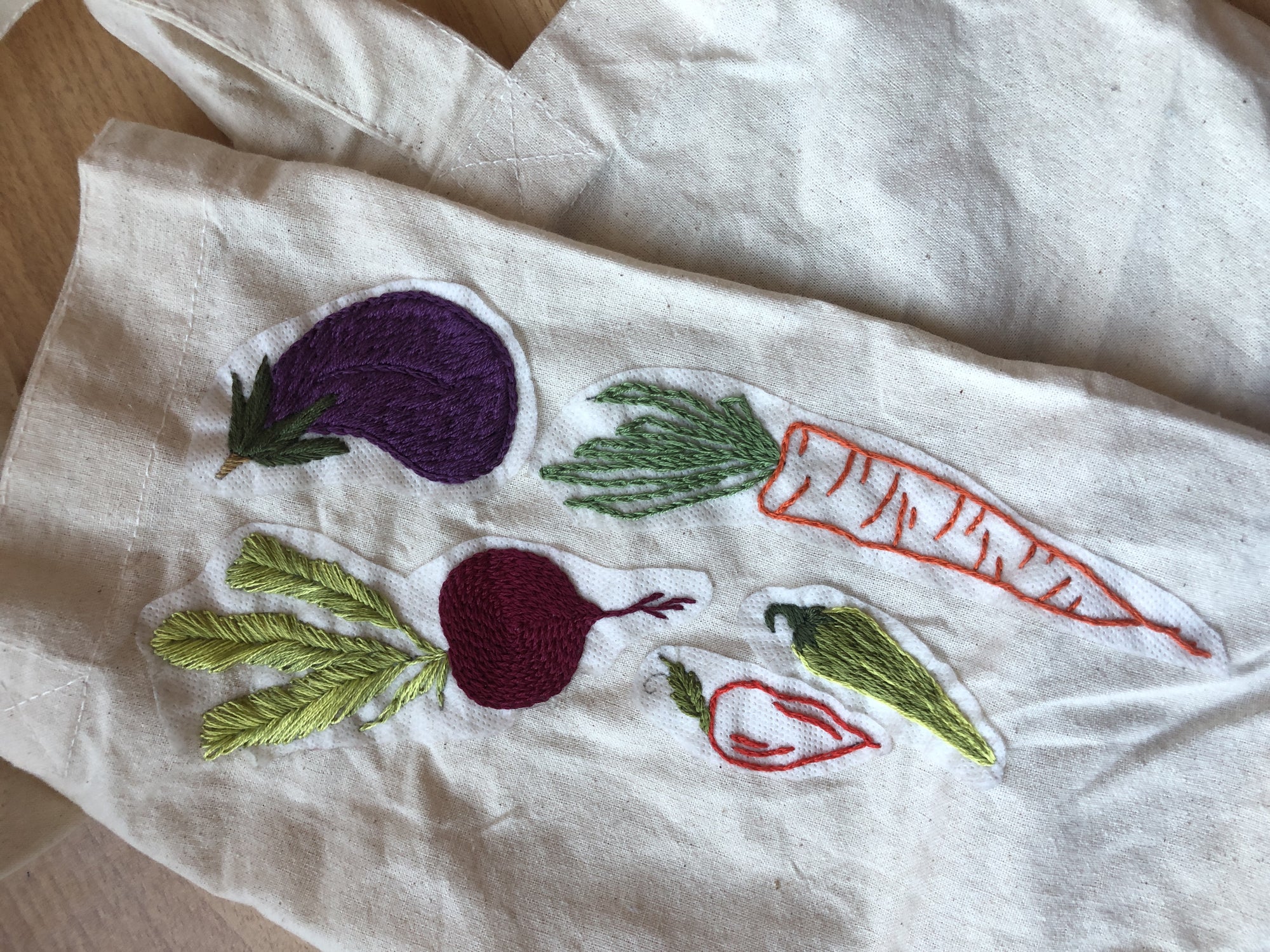 EMBROIDERY CLASS: Upcycle Your Tote Bag with Veggie Embroidery