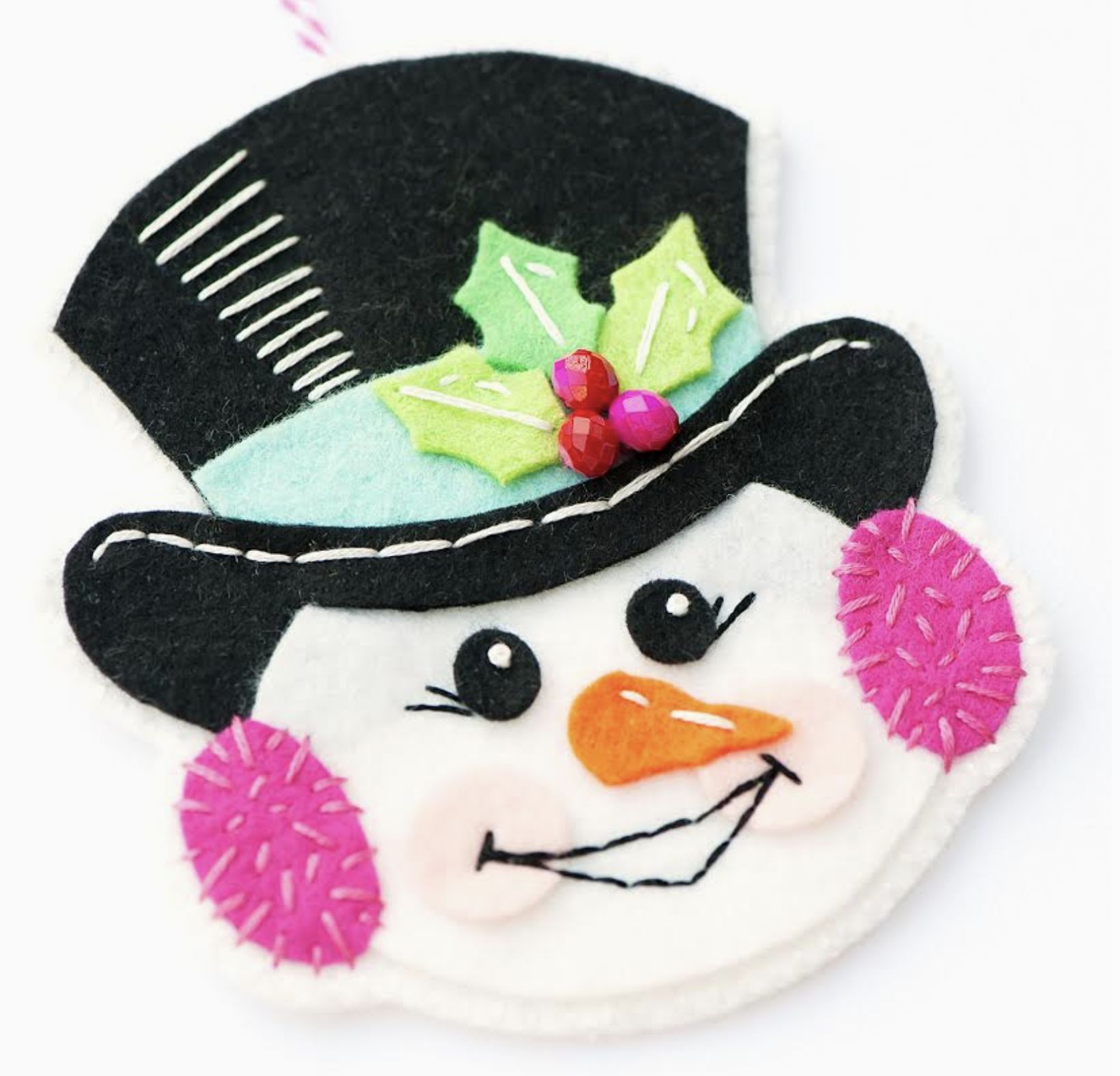 Sewing - Felt Ornament - Snowman