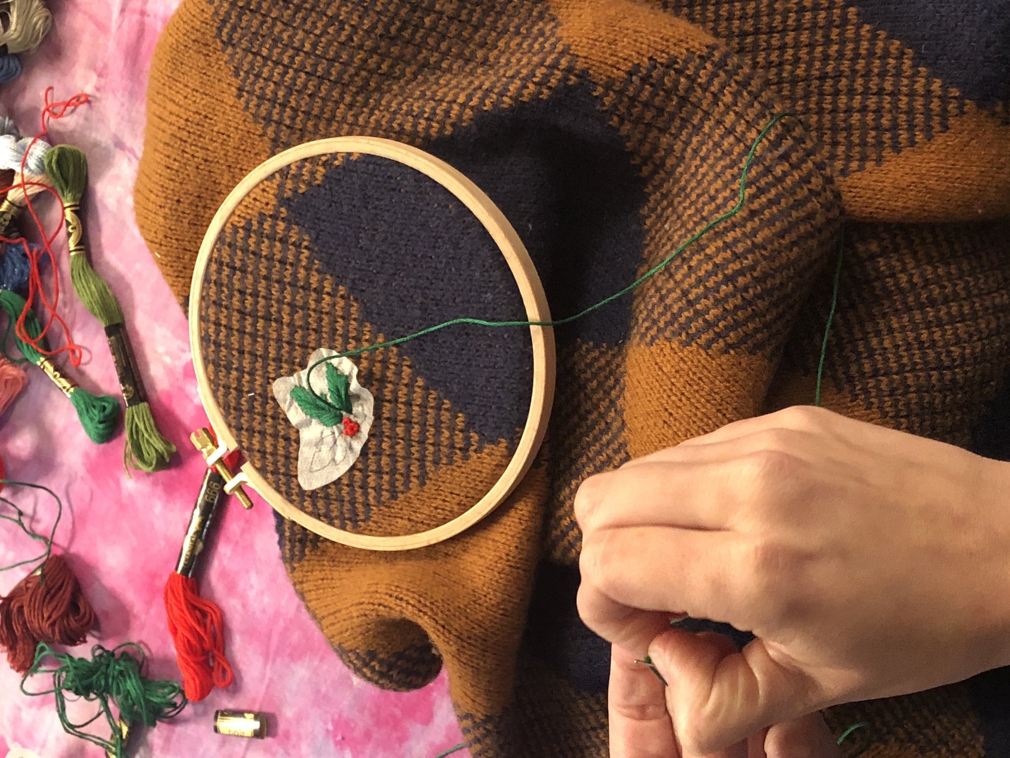 EMBROIDERY CLASS: Embellish A Holiday Sweater with Embroidery