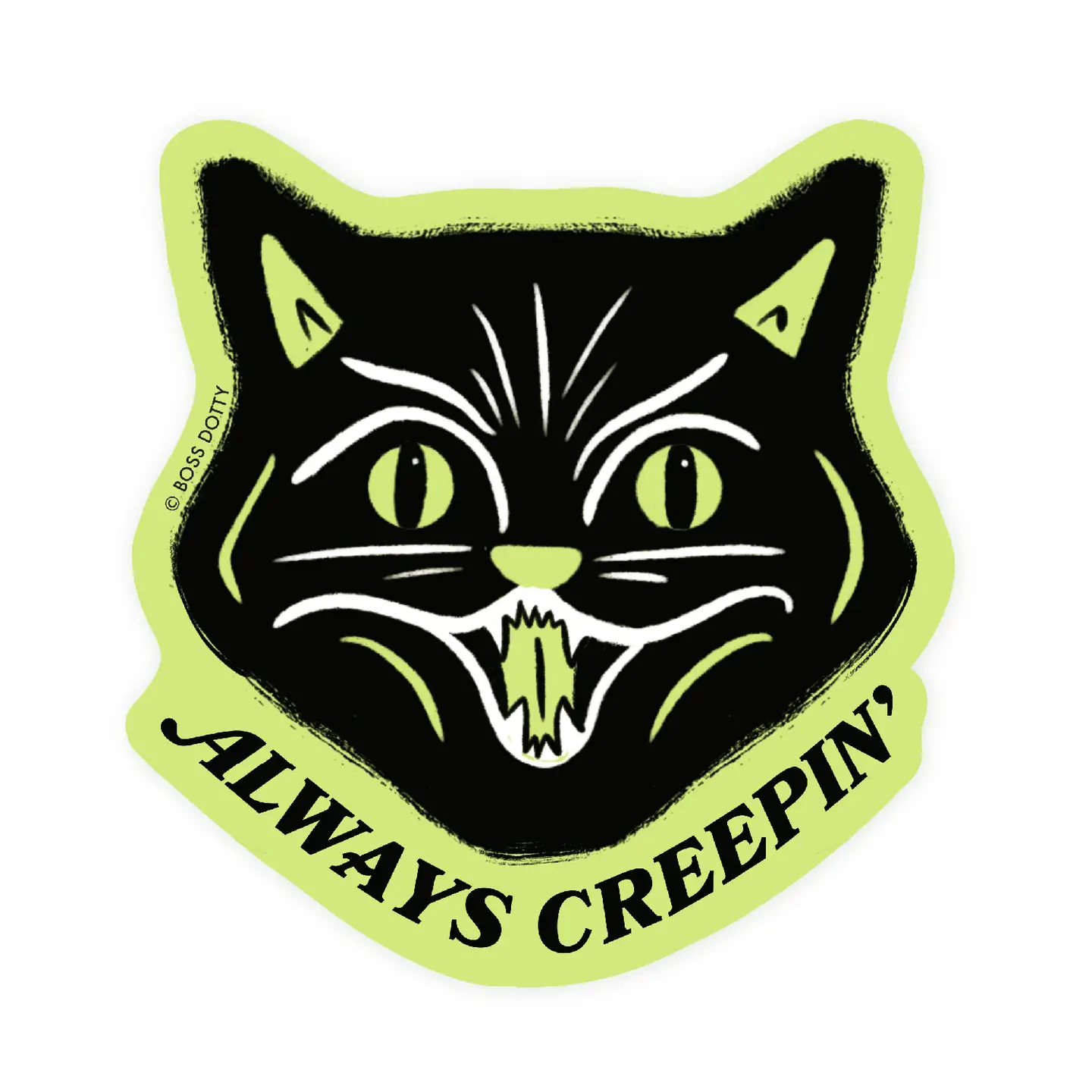 Sticker - Always Creepin' Cat