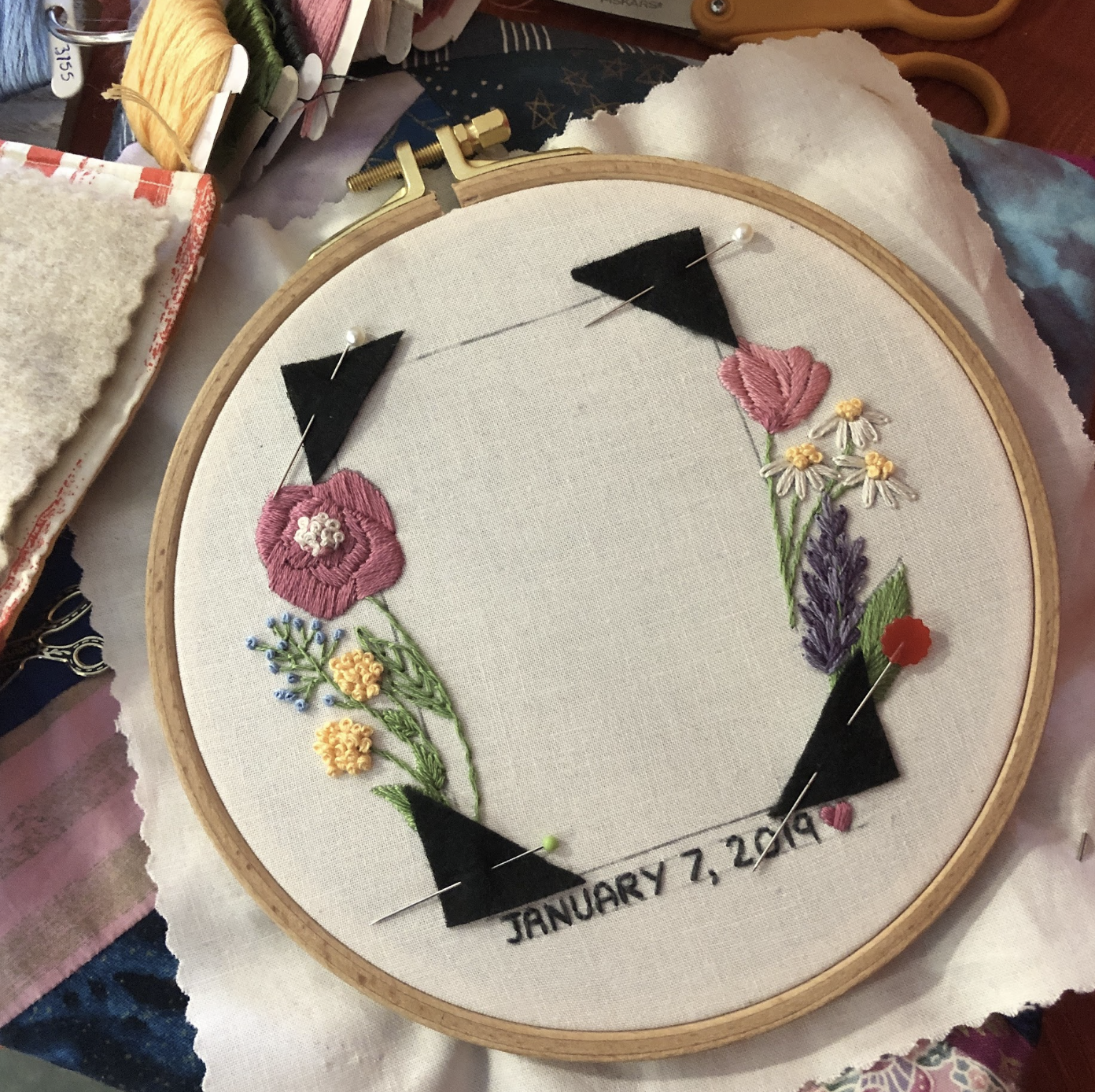 EMBROIDERY CLASS: Embroidered Photo Frame