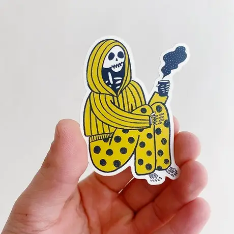 Sticker - Pajamas Skeleton