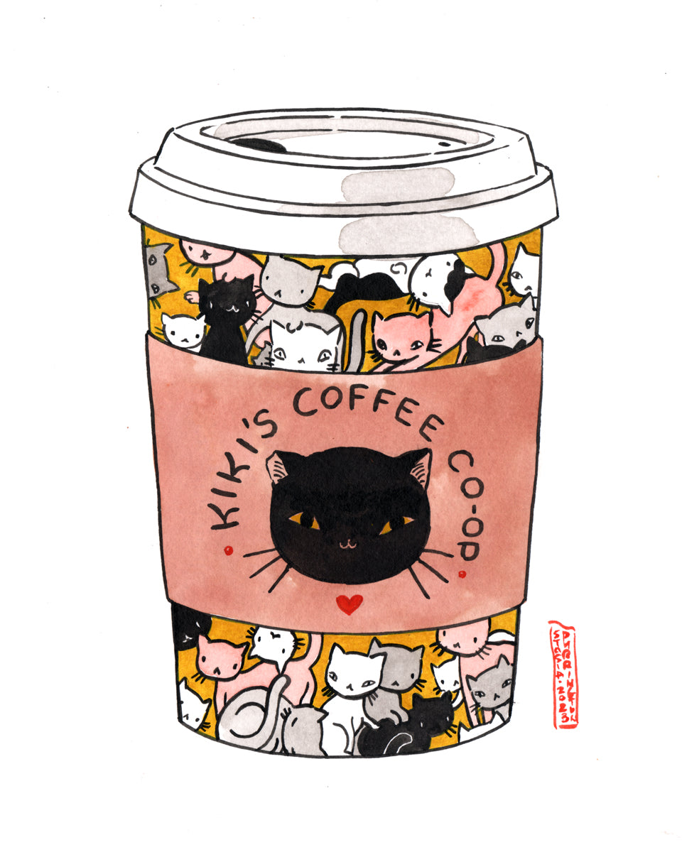 Original Art - Kiki&#39;s Coffee Co-op