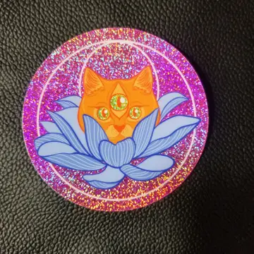 Sticker - Third Eye Lotus Cat