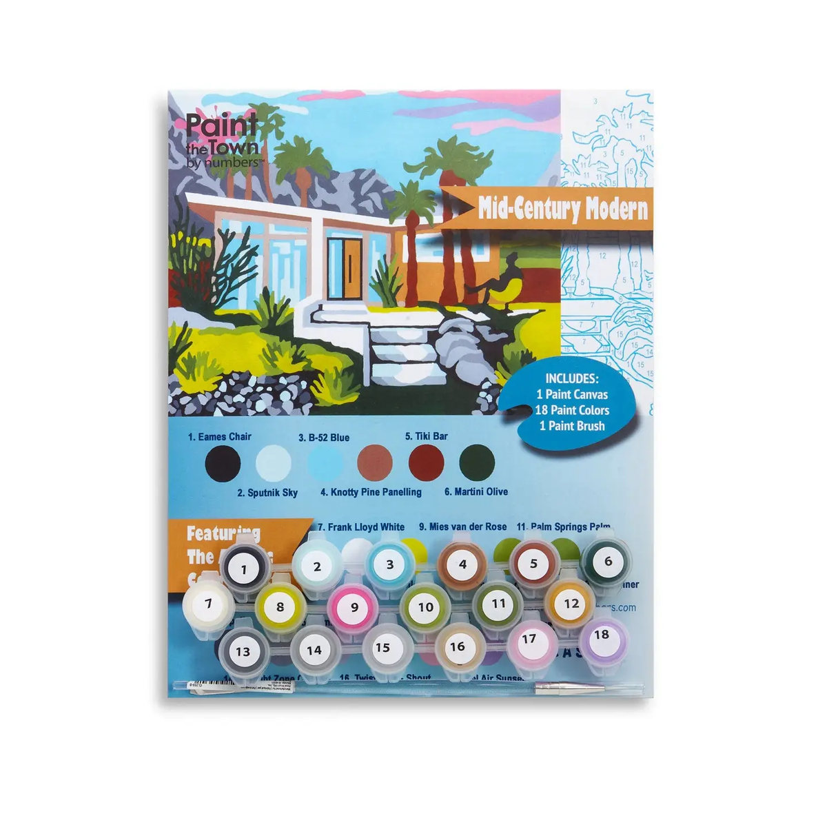 Paint by Number Kit - Midcentury Modern