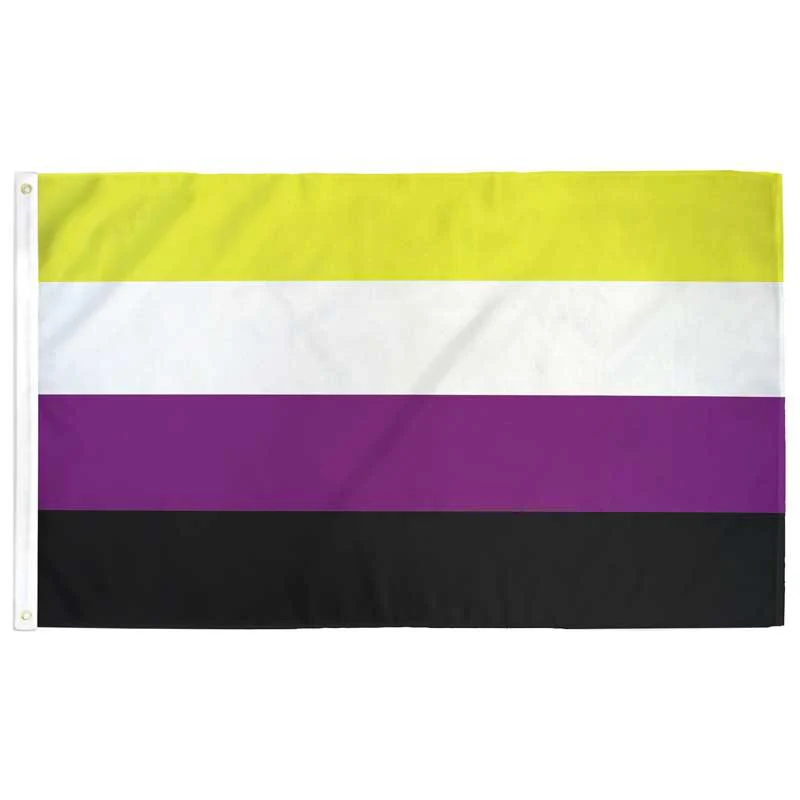 Flag - Non-Binary Pride - 2&#39;x3&#39; Single Side with Grommets