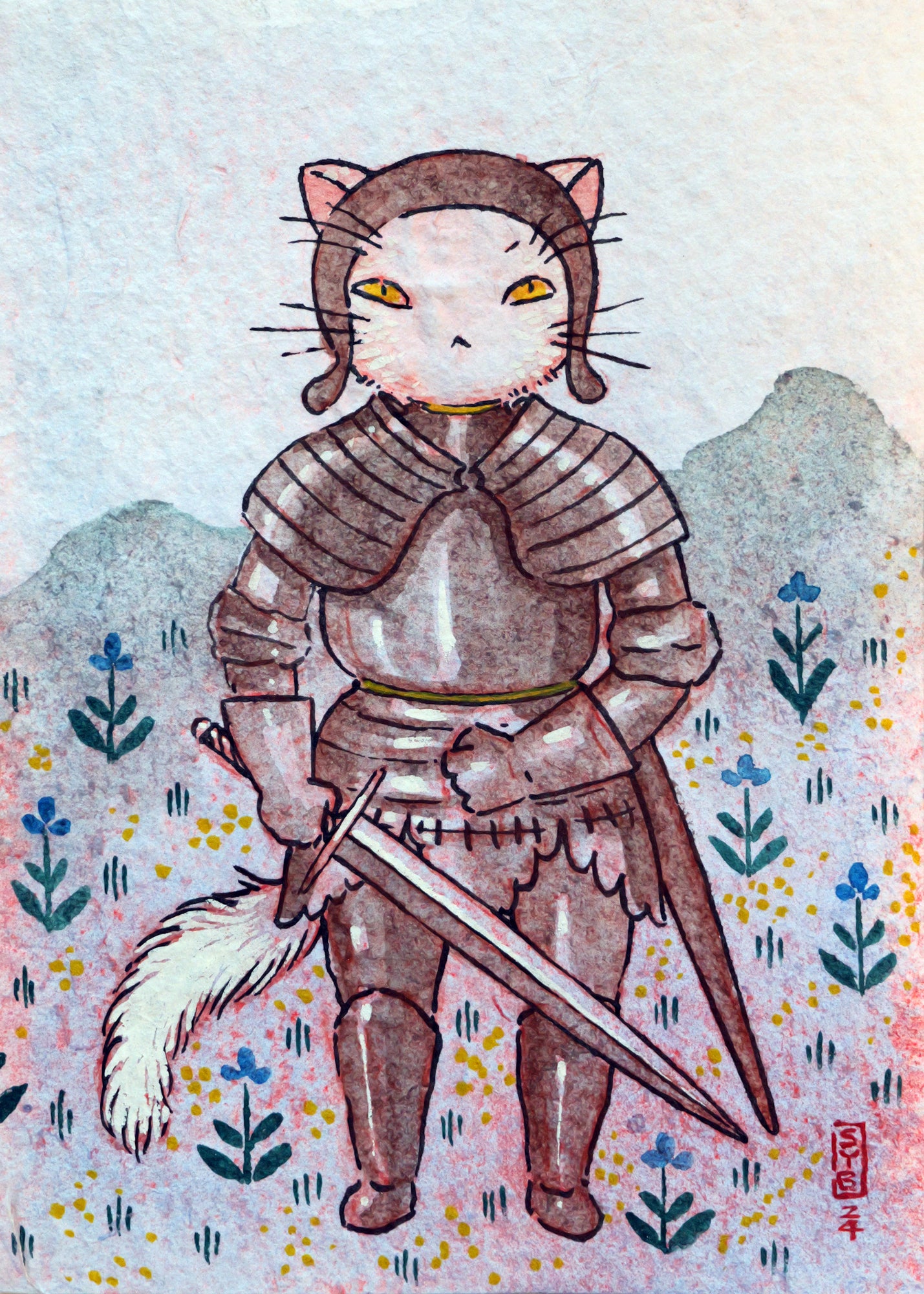 Original Art - Paladin Kitty