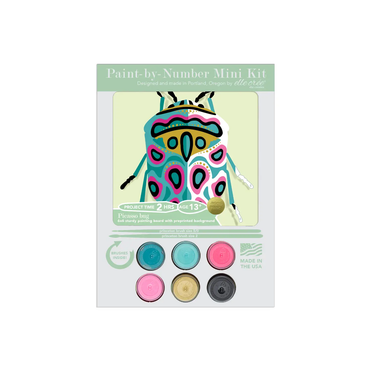 DIY - KIDS MINI Paint By Number Kit - Picasso Bug