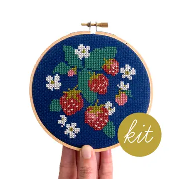 Cross Stitch Kit: Spread Like Strawberries
