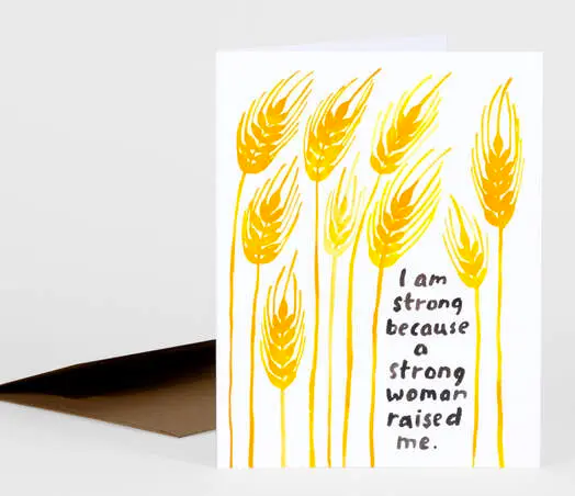 Card - A Strong Woman Raised Me