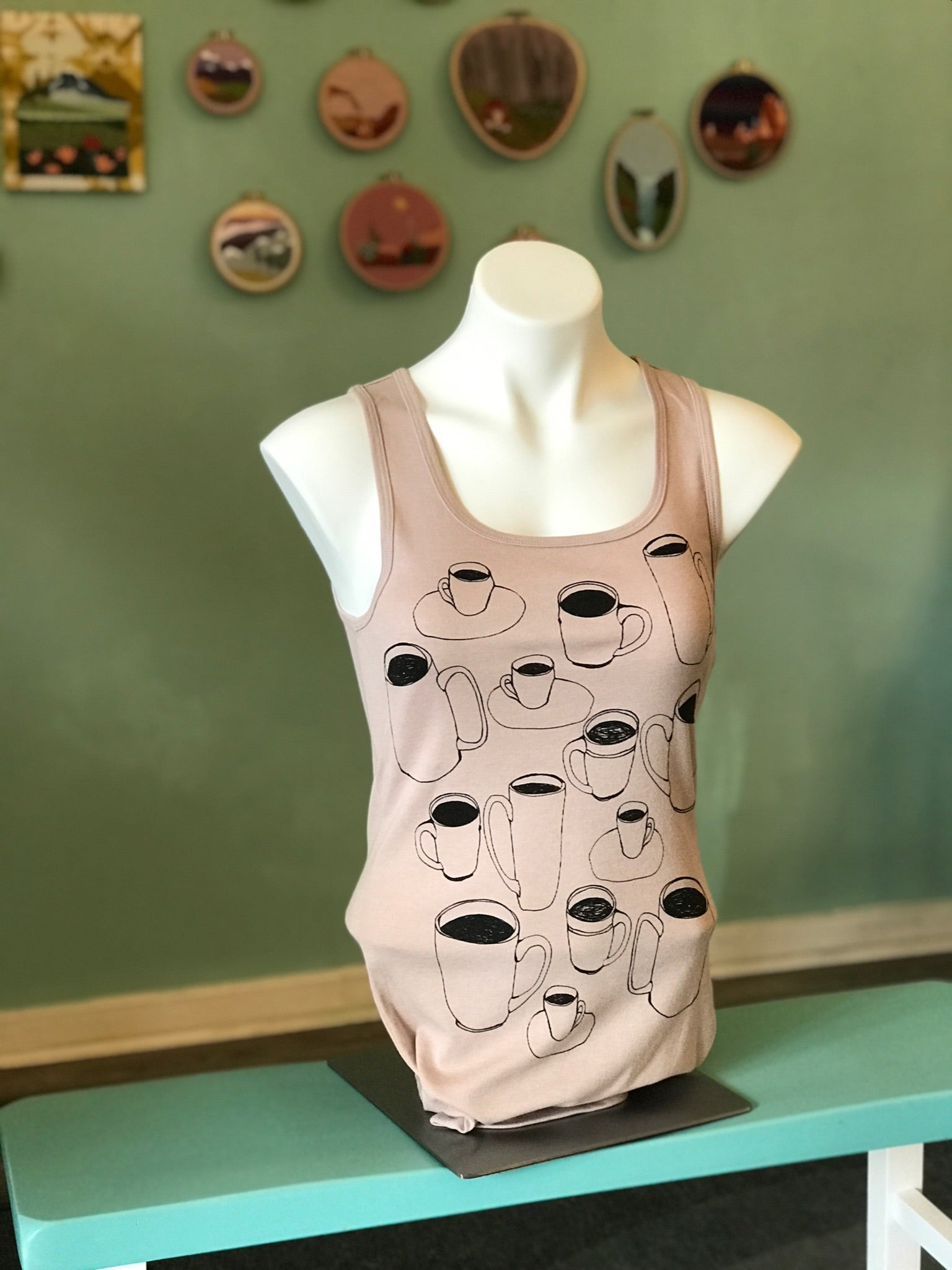 Shirt - Tank - Coffee Cups Fifi