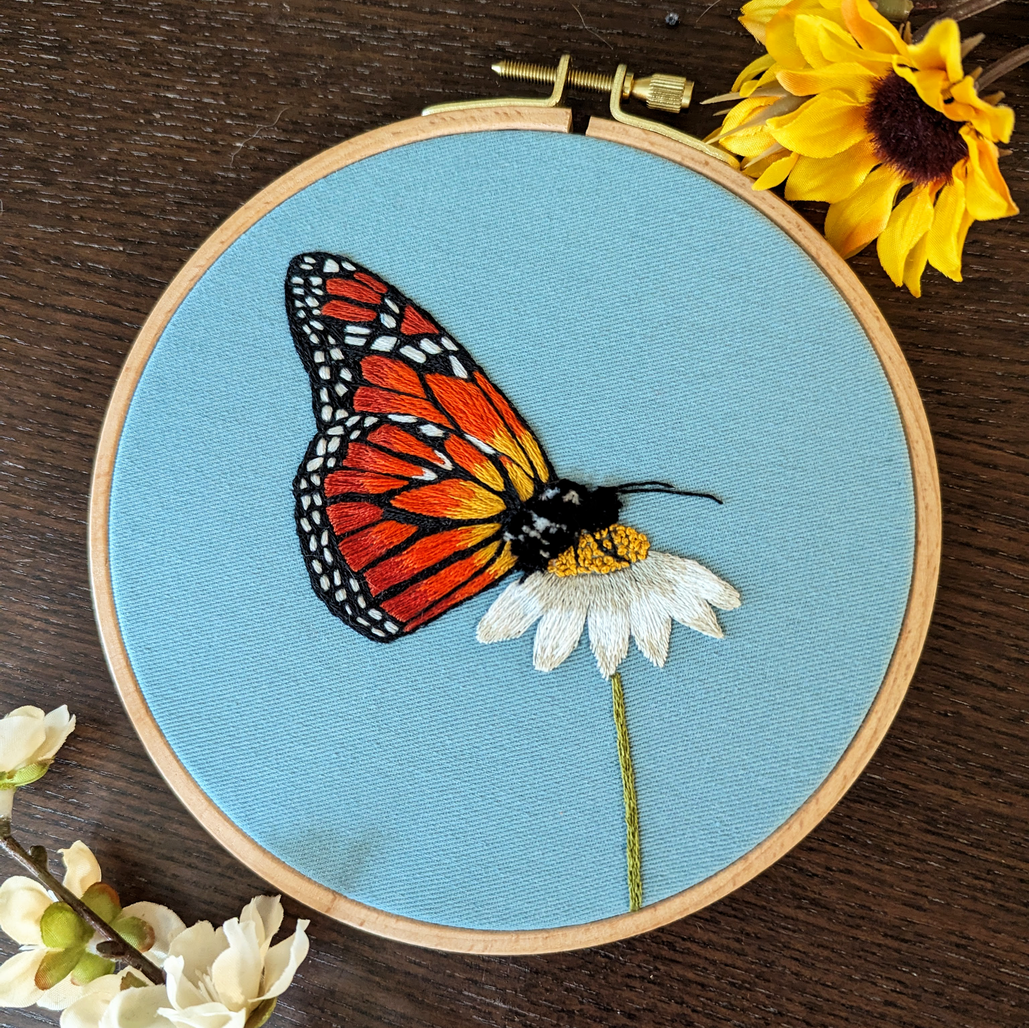 EMBROIDERY CLASS: Thread Painting a Butterfly