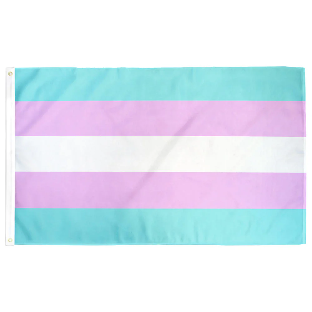 Flag - Trans Pride - 2&#39;x3&#39; Single Side with Grommets