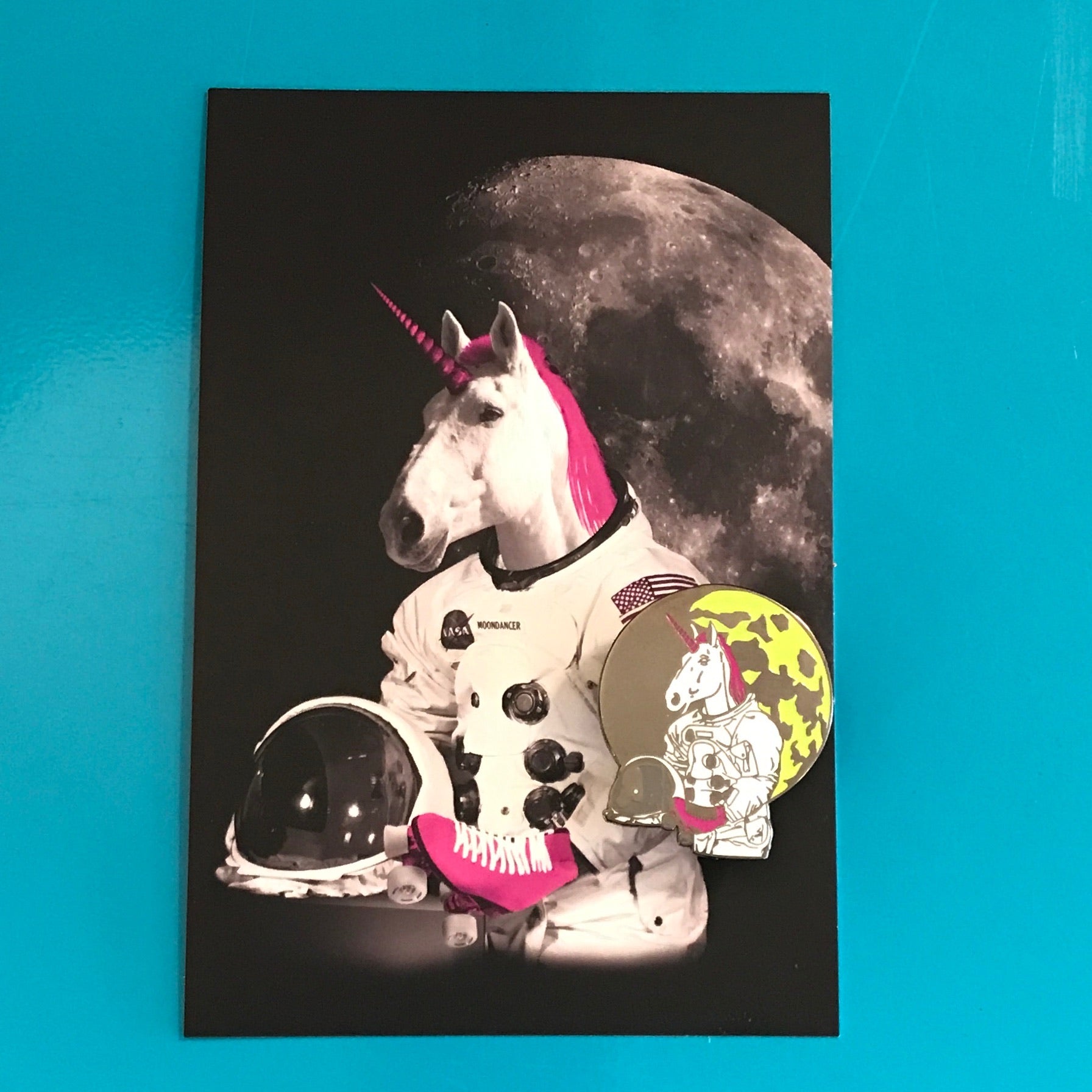 Enamel Pin: Astronaut Unicorn - GLOW IN THE DARK