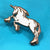 Enamel Pin: Roller Skating Unicorn - Light Pink - GLITTER