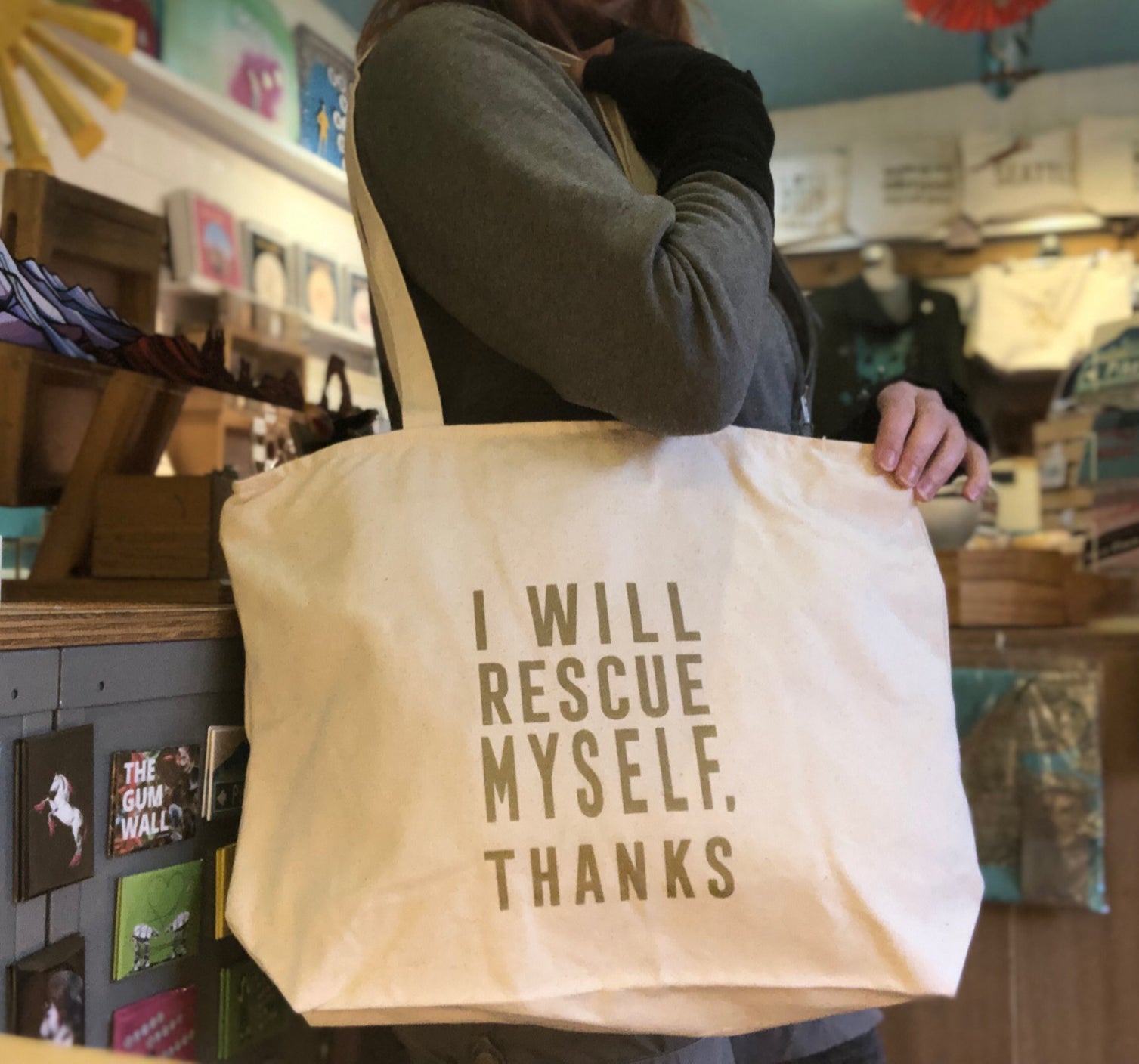 Tote Bag - I Will Rescue Myself, Thanks
