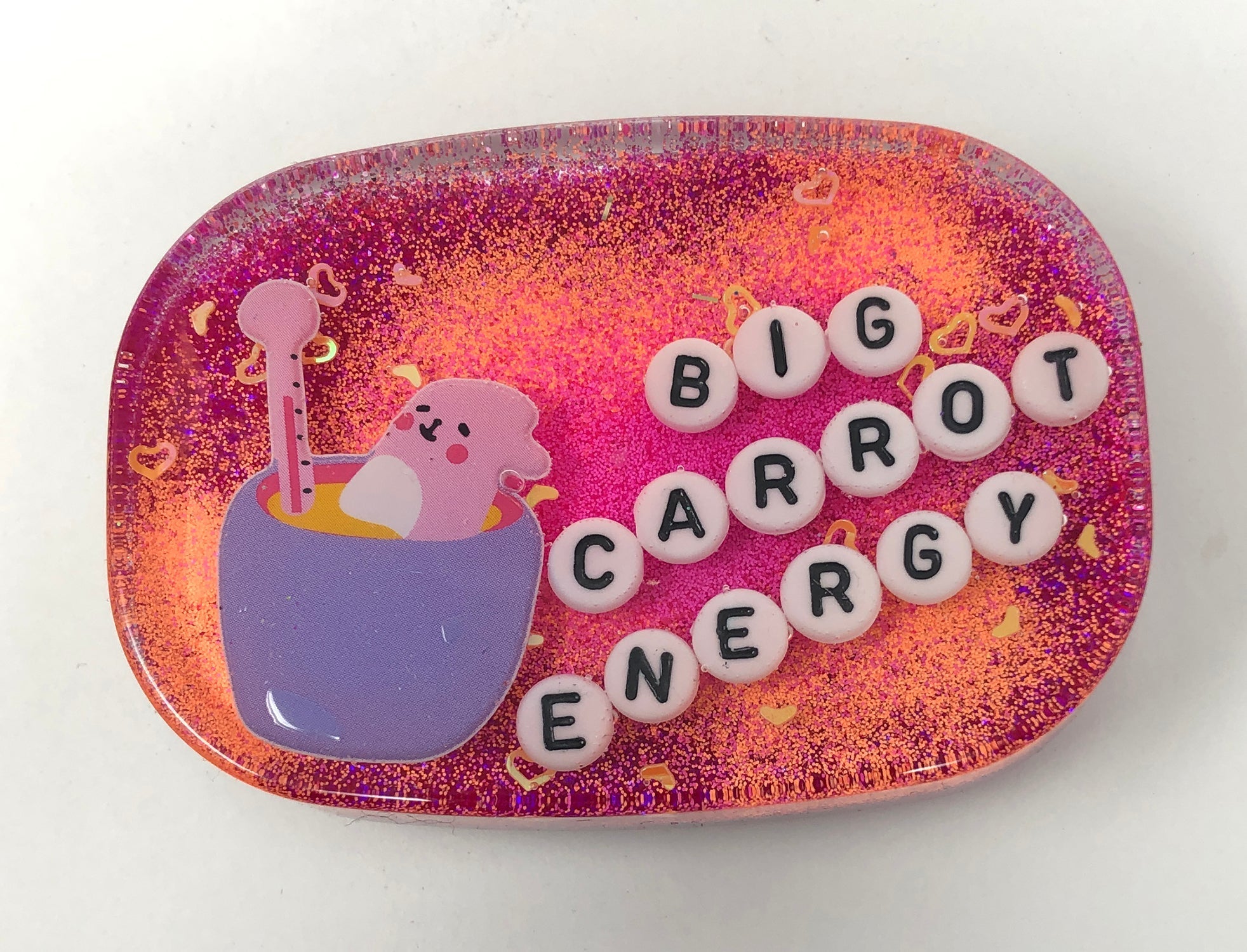 Big Carrot Energy - Shower Art - READY TO SHIP