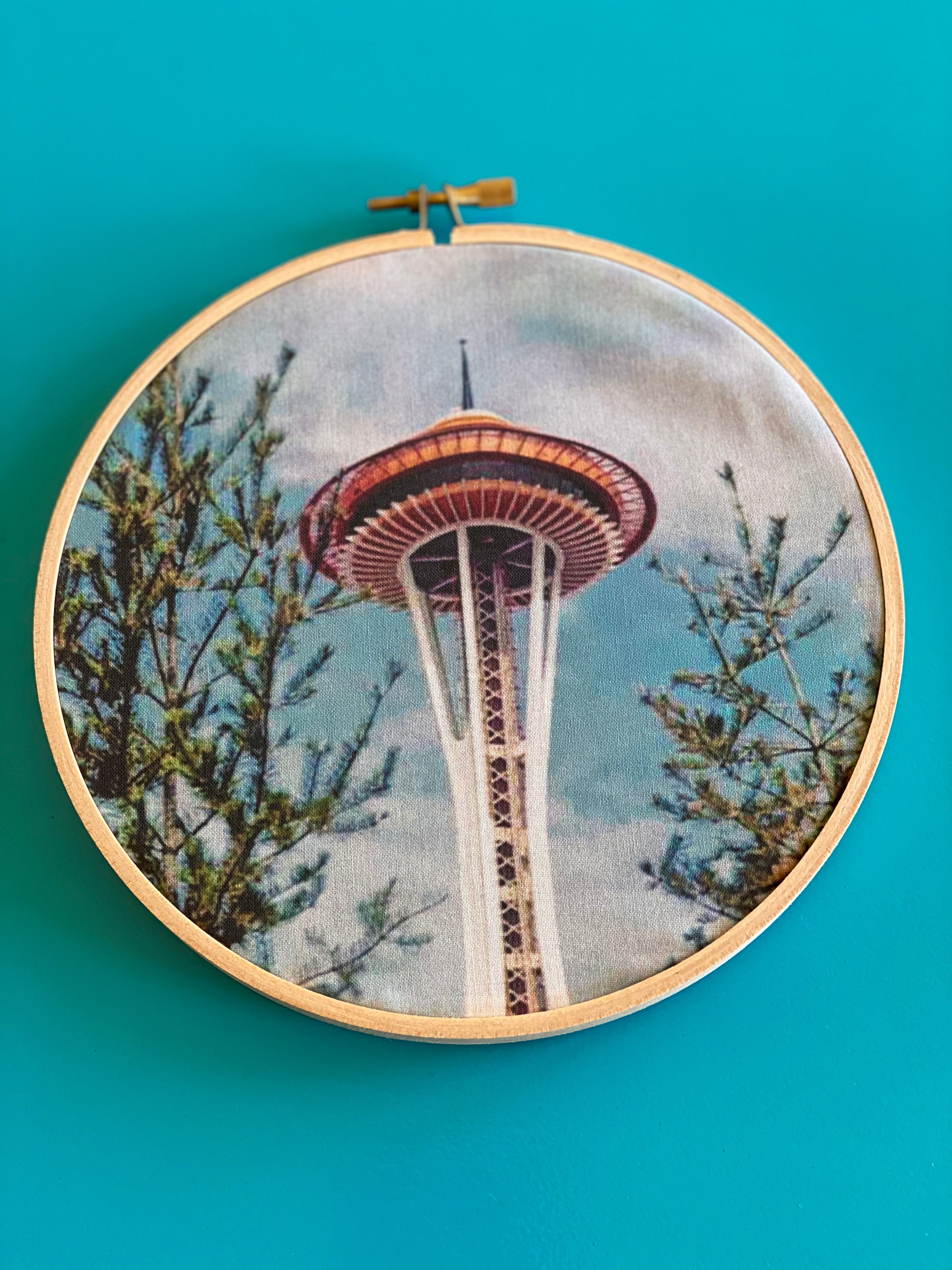 DIY Craft Kit - Embroidery - Space Needle