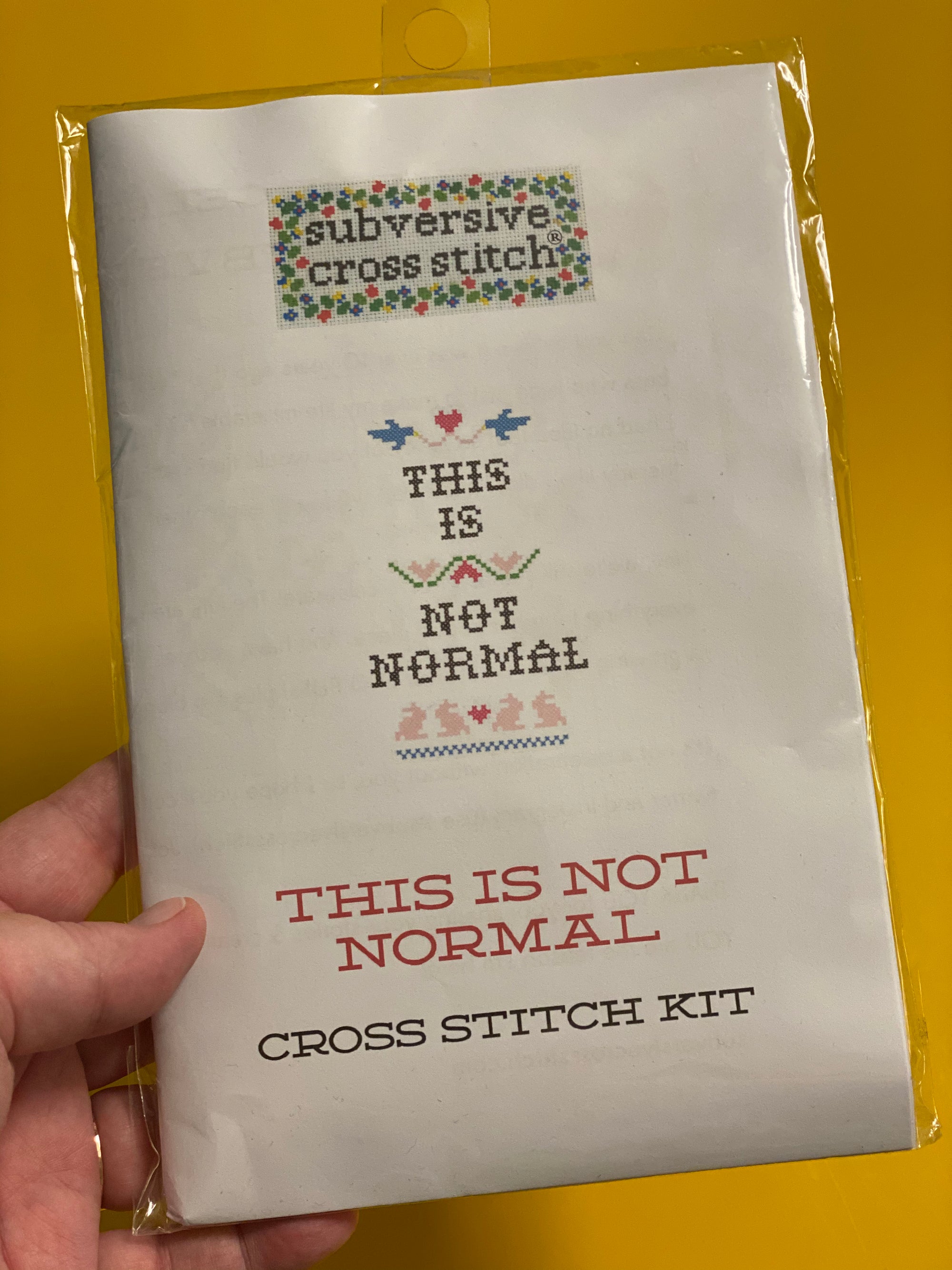 Cross Stitch Kit: This Is Not Normal