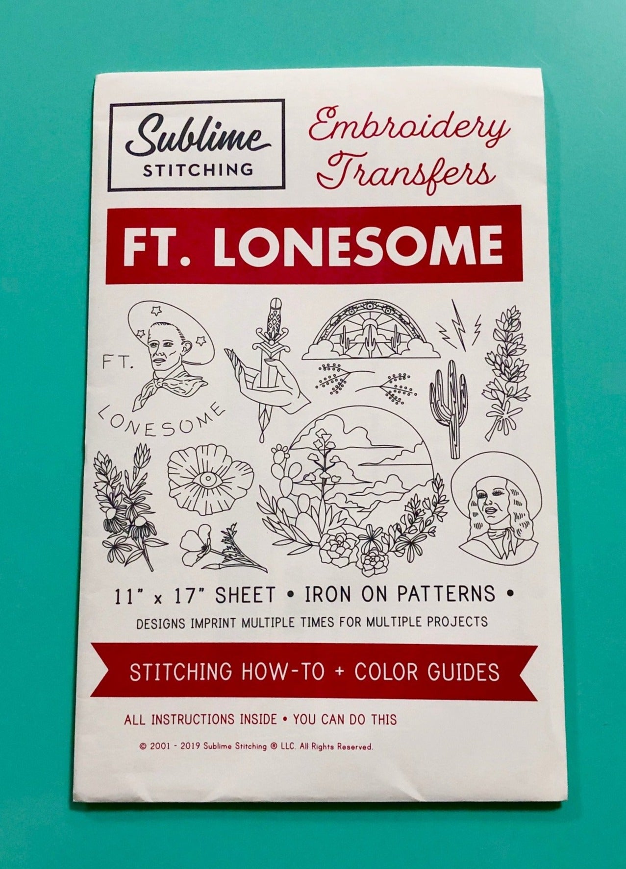 BIG SHEET Embroidery Patterns - FT. LONESOME