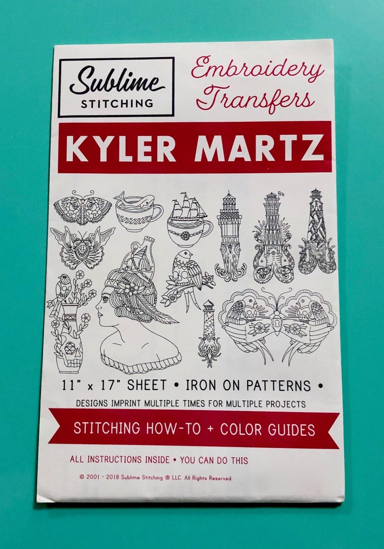 BIG SHEET Embroidery Patterns - KYLER MARTZ - Monster