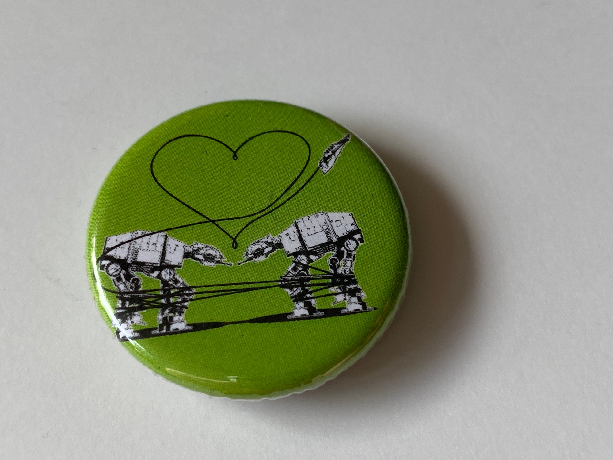 Magnet - 1.25 Inch: Love AT-AT First Sight - Green