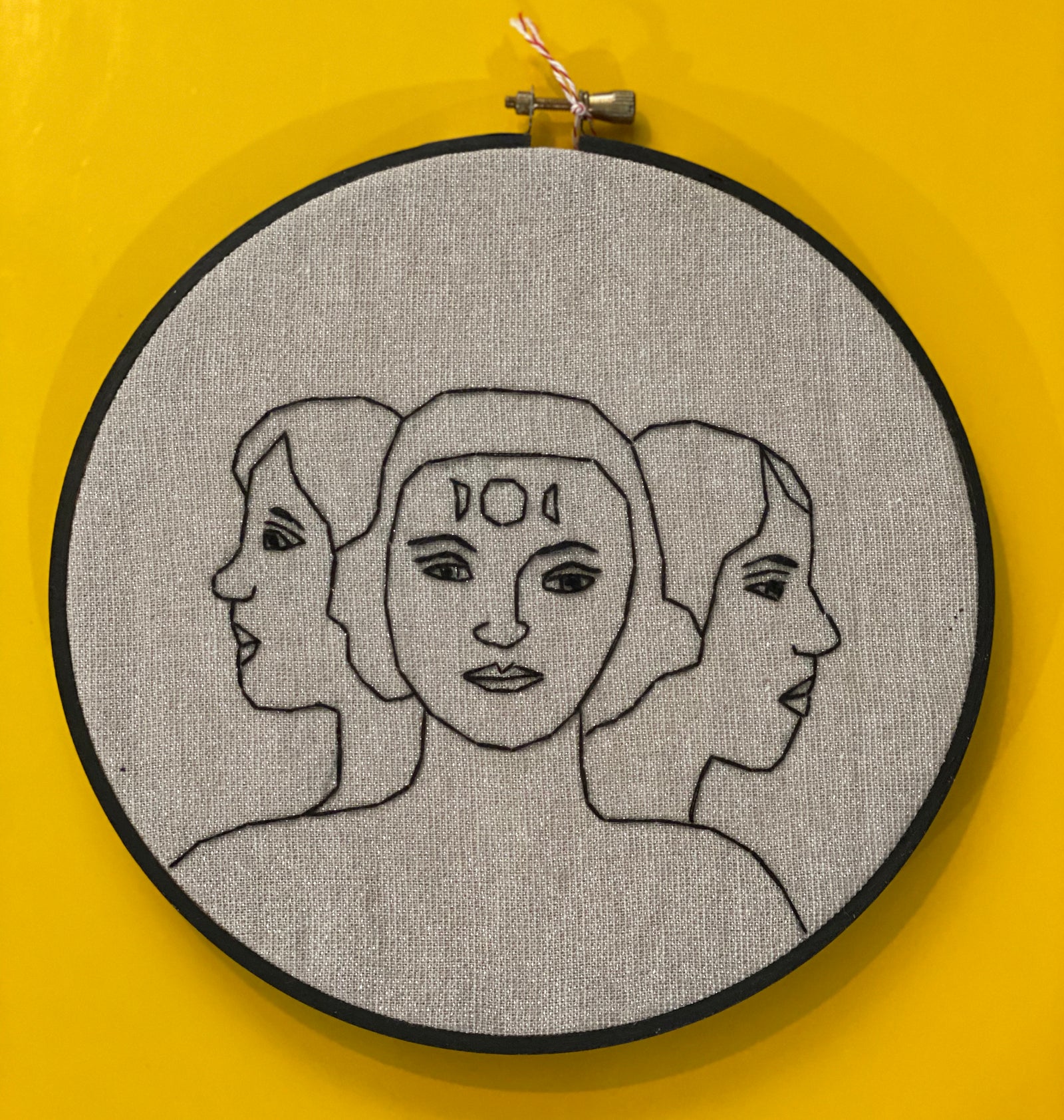 Embroidery - Three Headed Woman