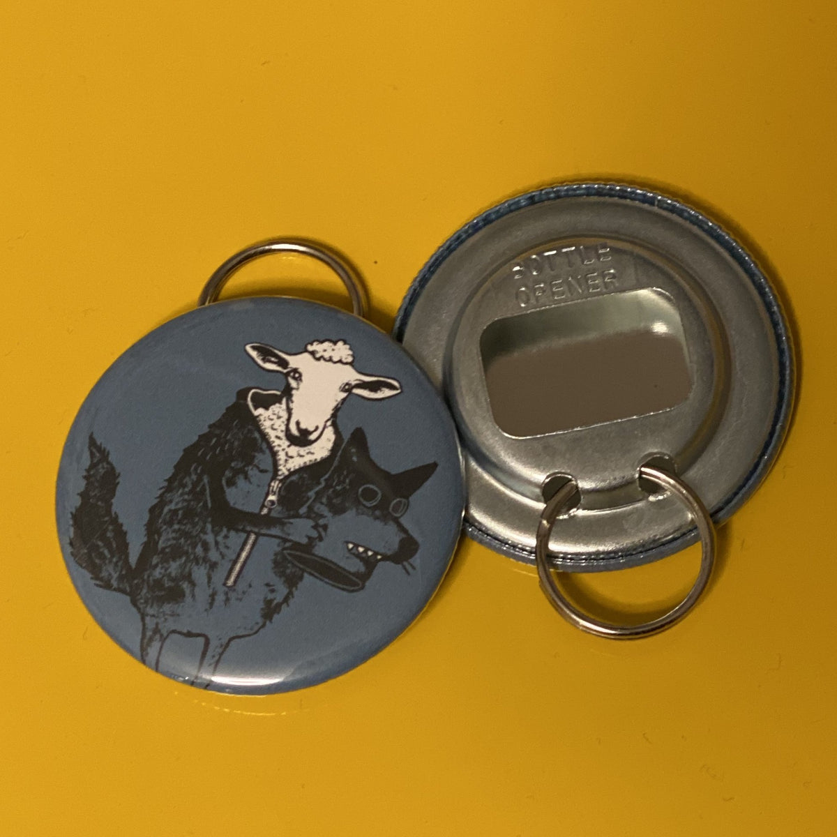 Bottle Opener Keychain - Sheep In Wolf&#39;s Clothing