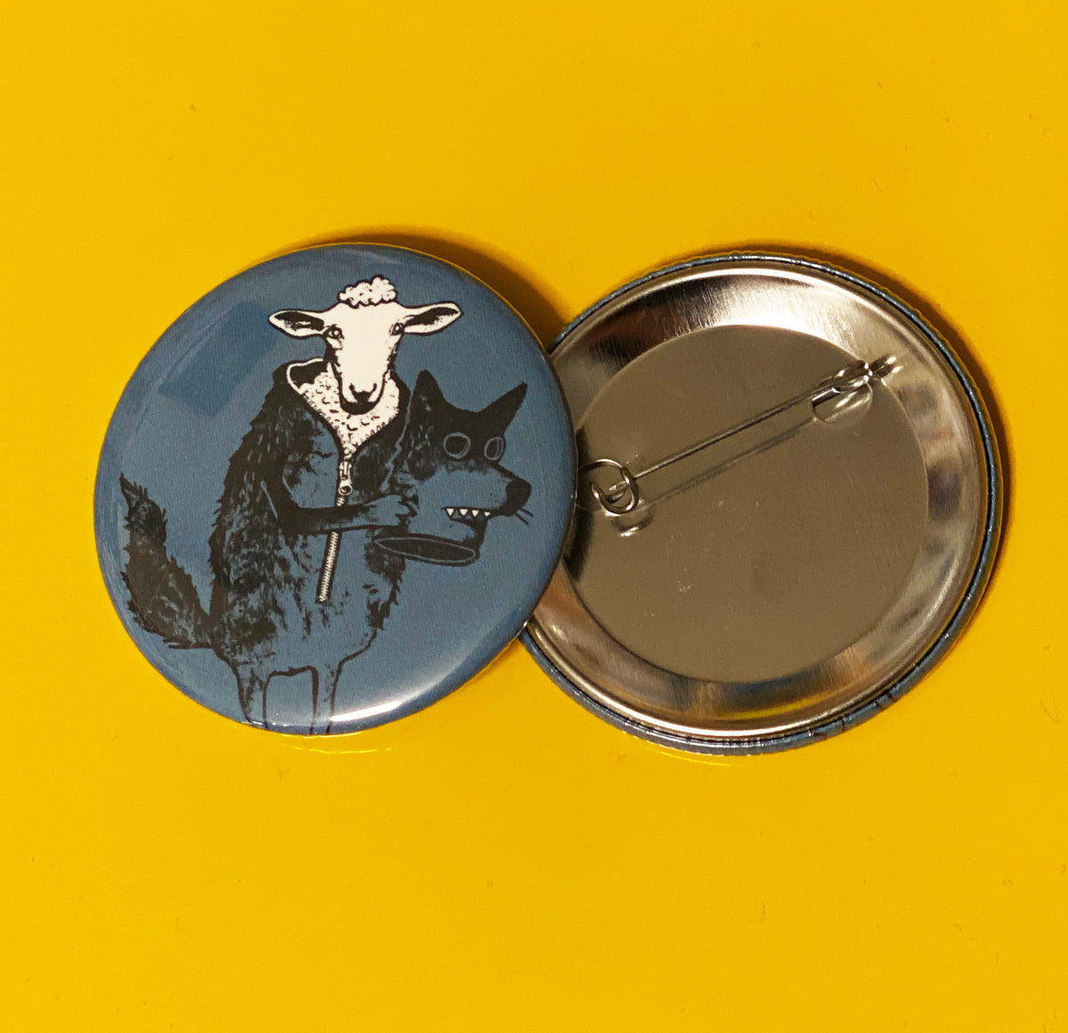2.25&quot; Button - Sheep in Wolf&#39;s Clothing