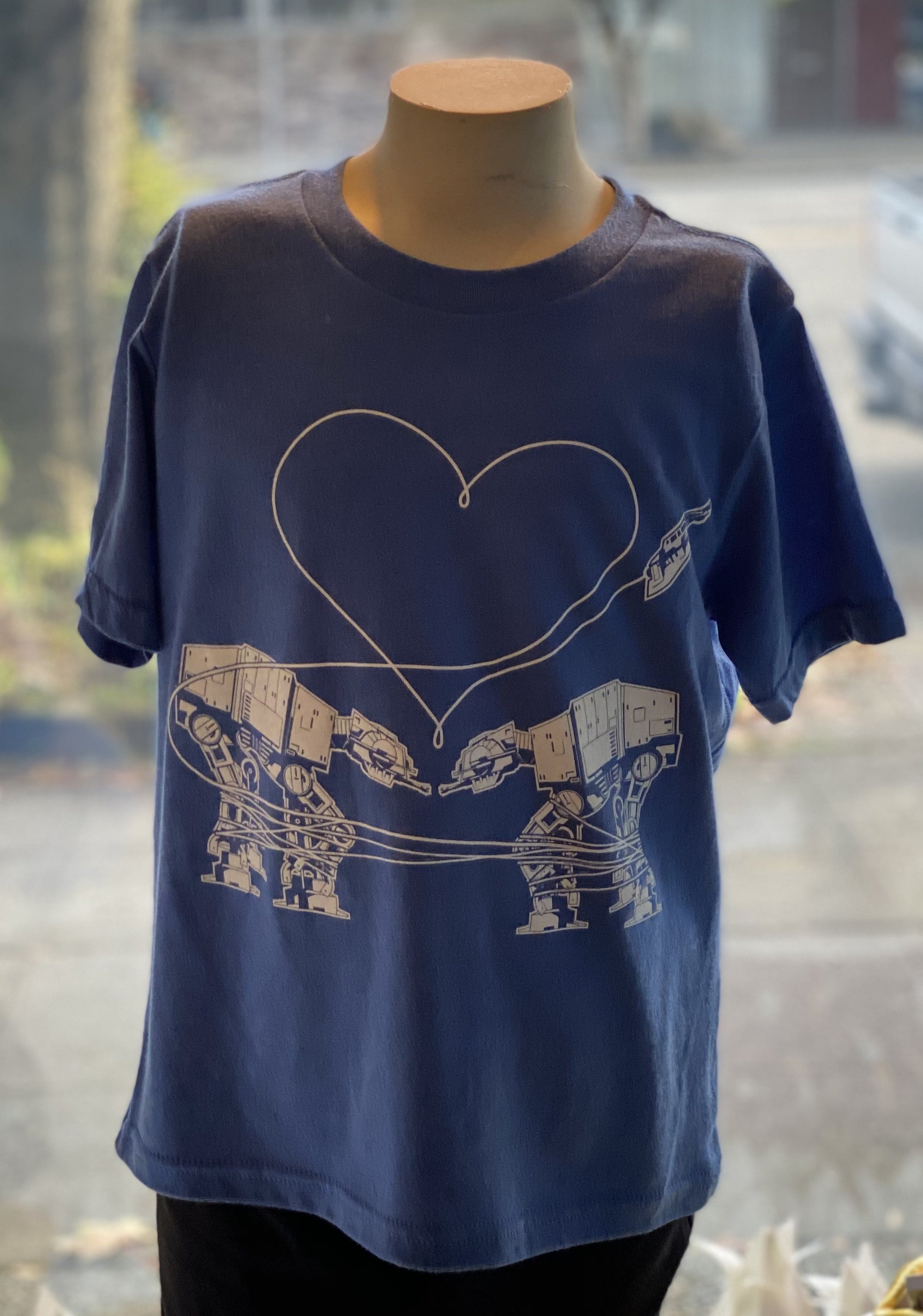 Youth Shirt: Love AT-AT First Sight - Blue
