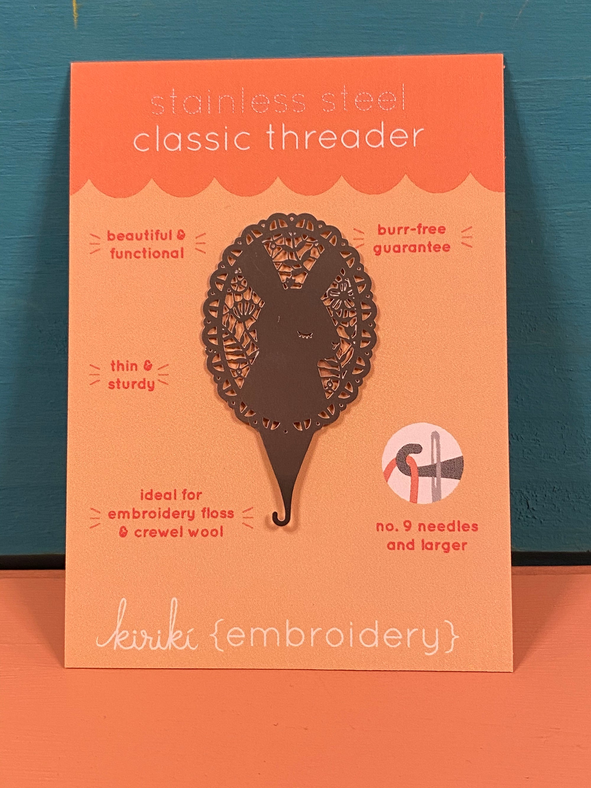 Craft Supply - Needle Threader Lace Bunny