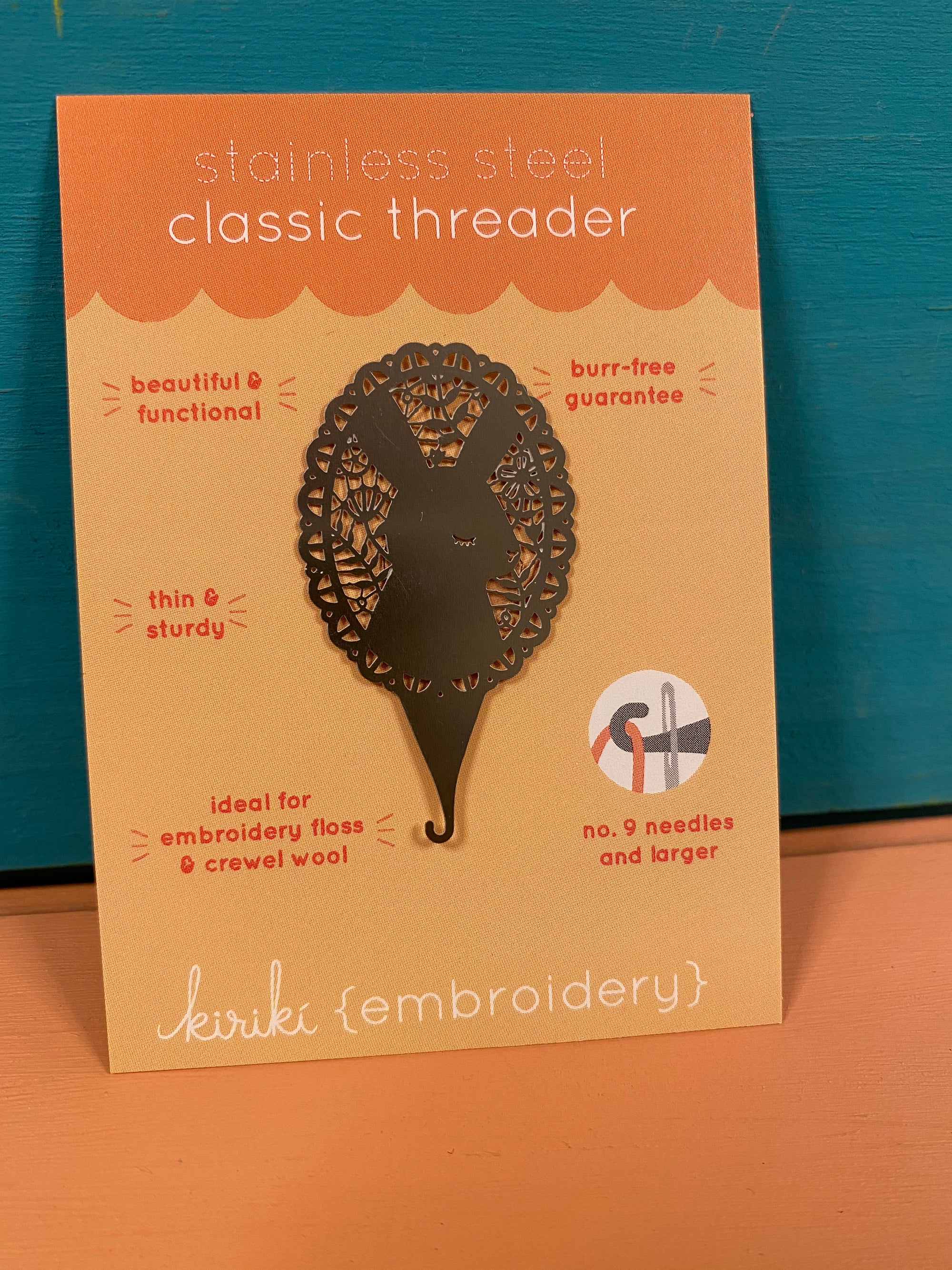 Craft Supply - Needle Threader Lace Bunny