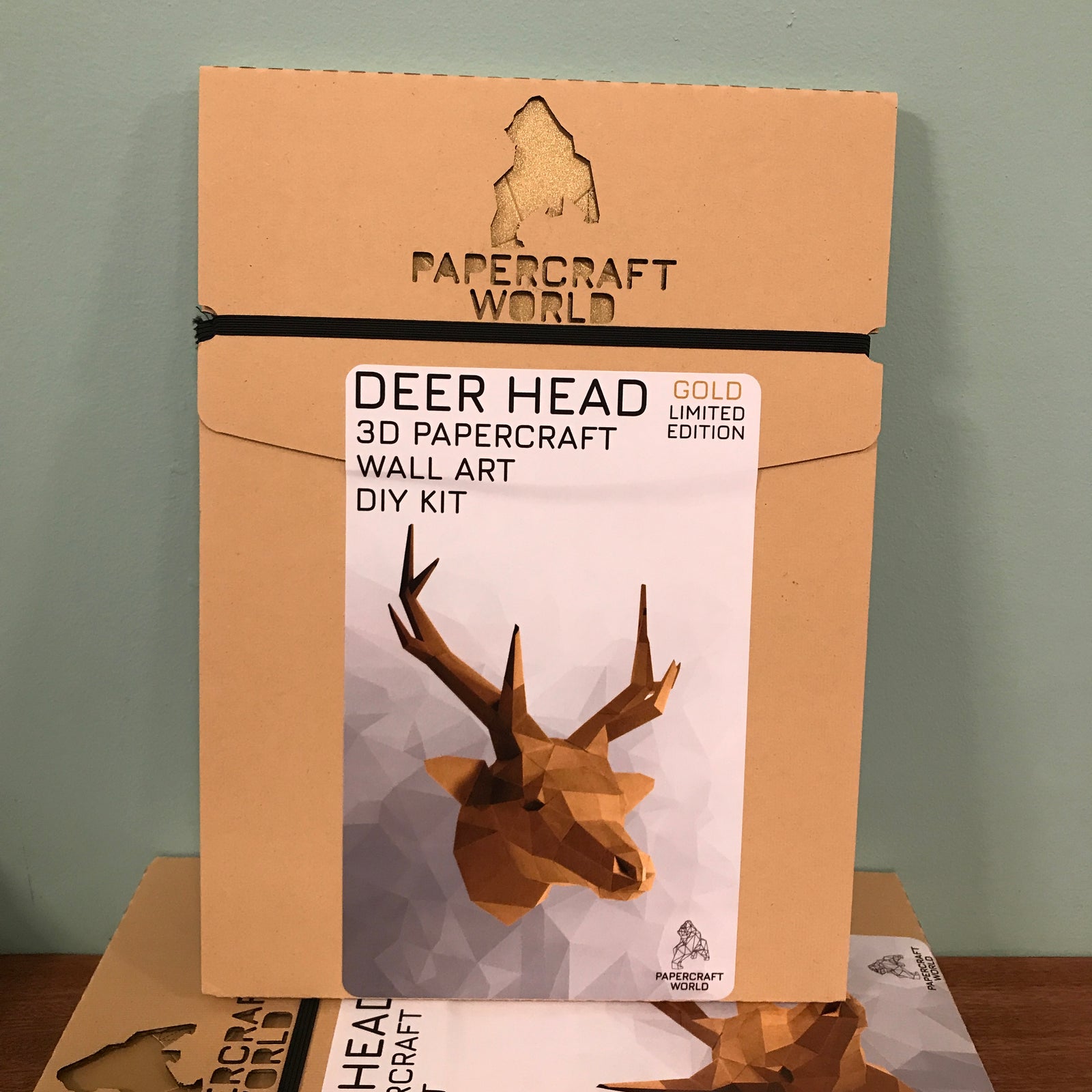 Paper Craft - Deer Head: Gold