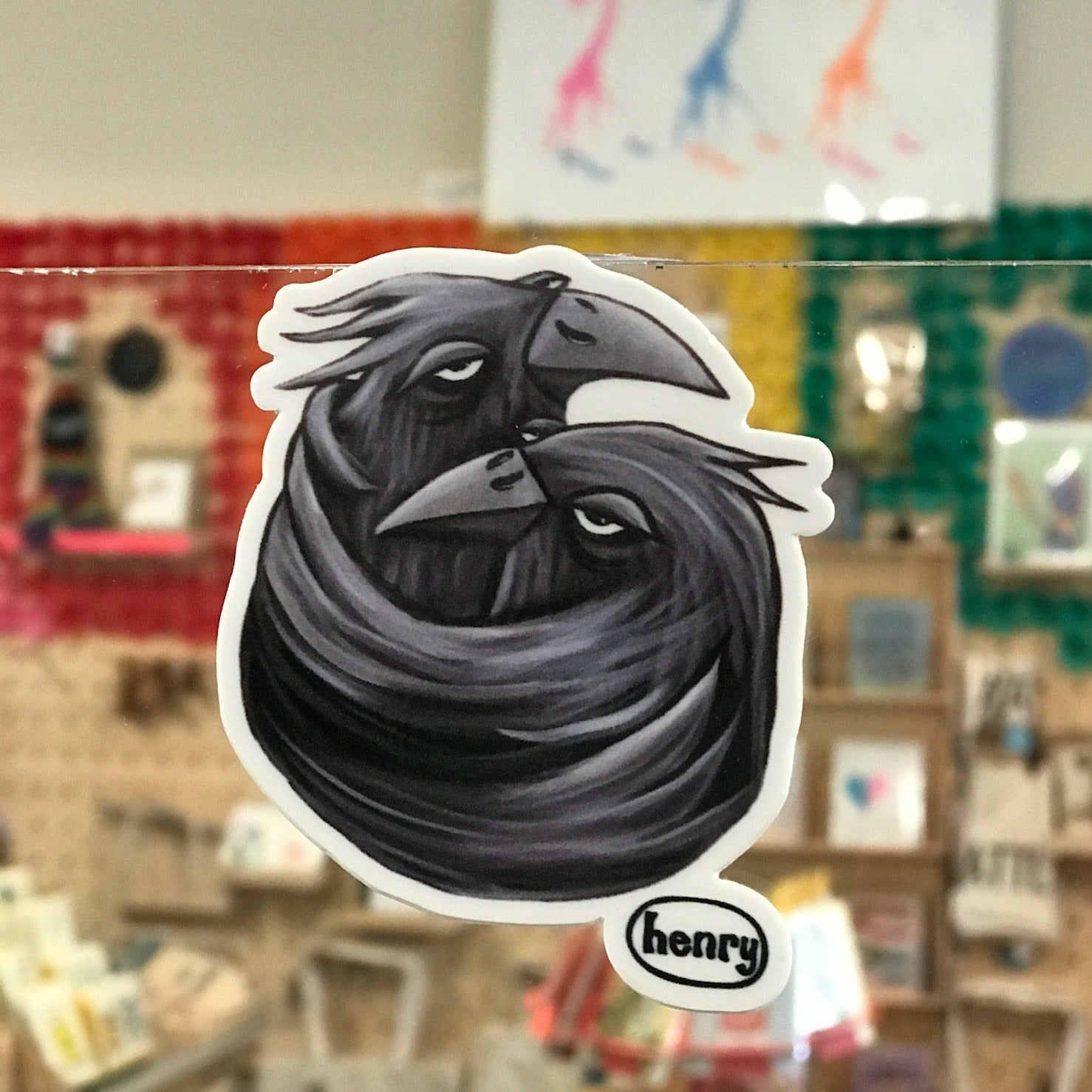 Sticker - Ravens Hugging