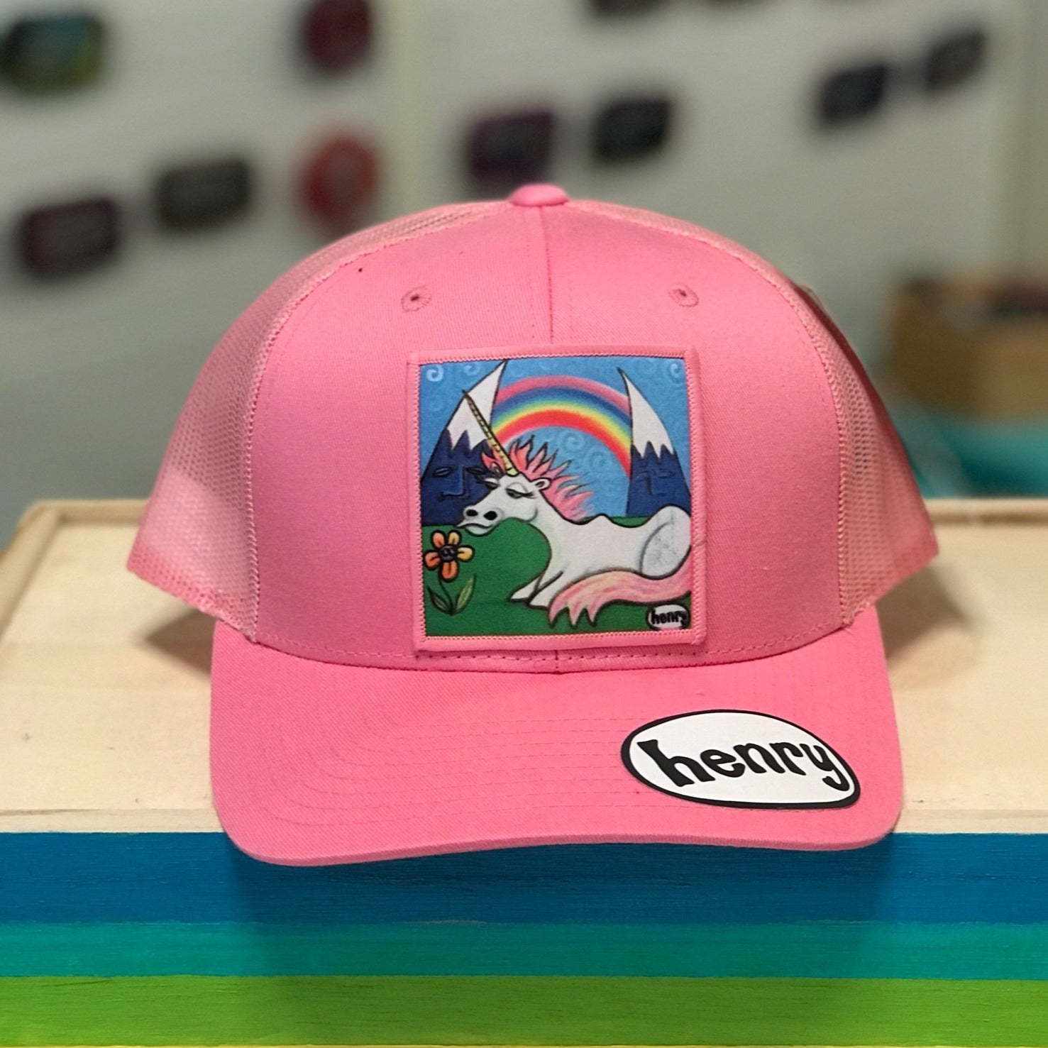Hat - Trucker - Unicorn Under The Rainbow